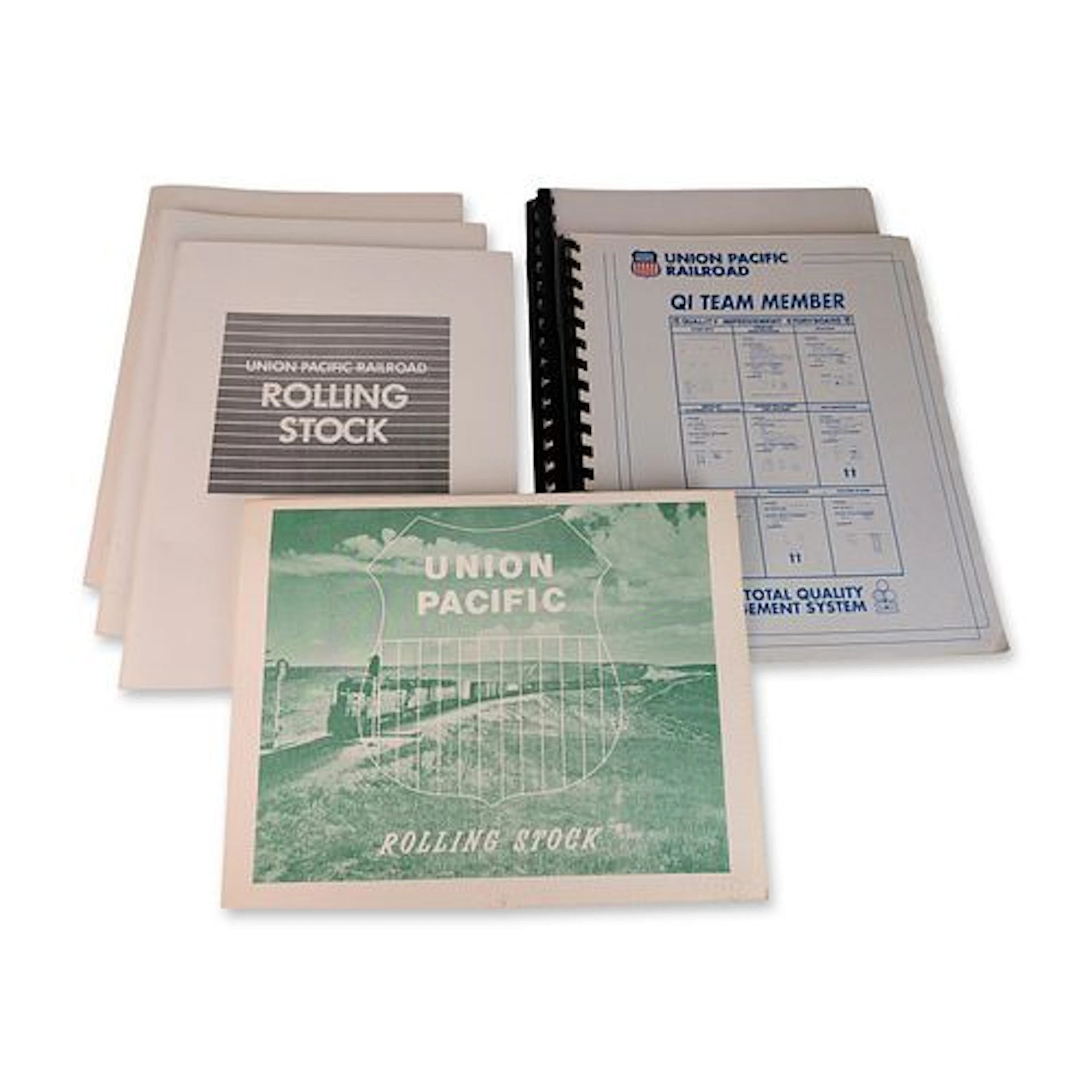 7pc Union Pacific Railroad Bulk and Rolling Stock Reference Booklets