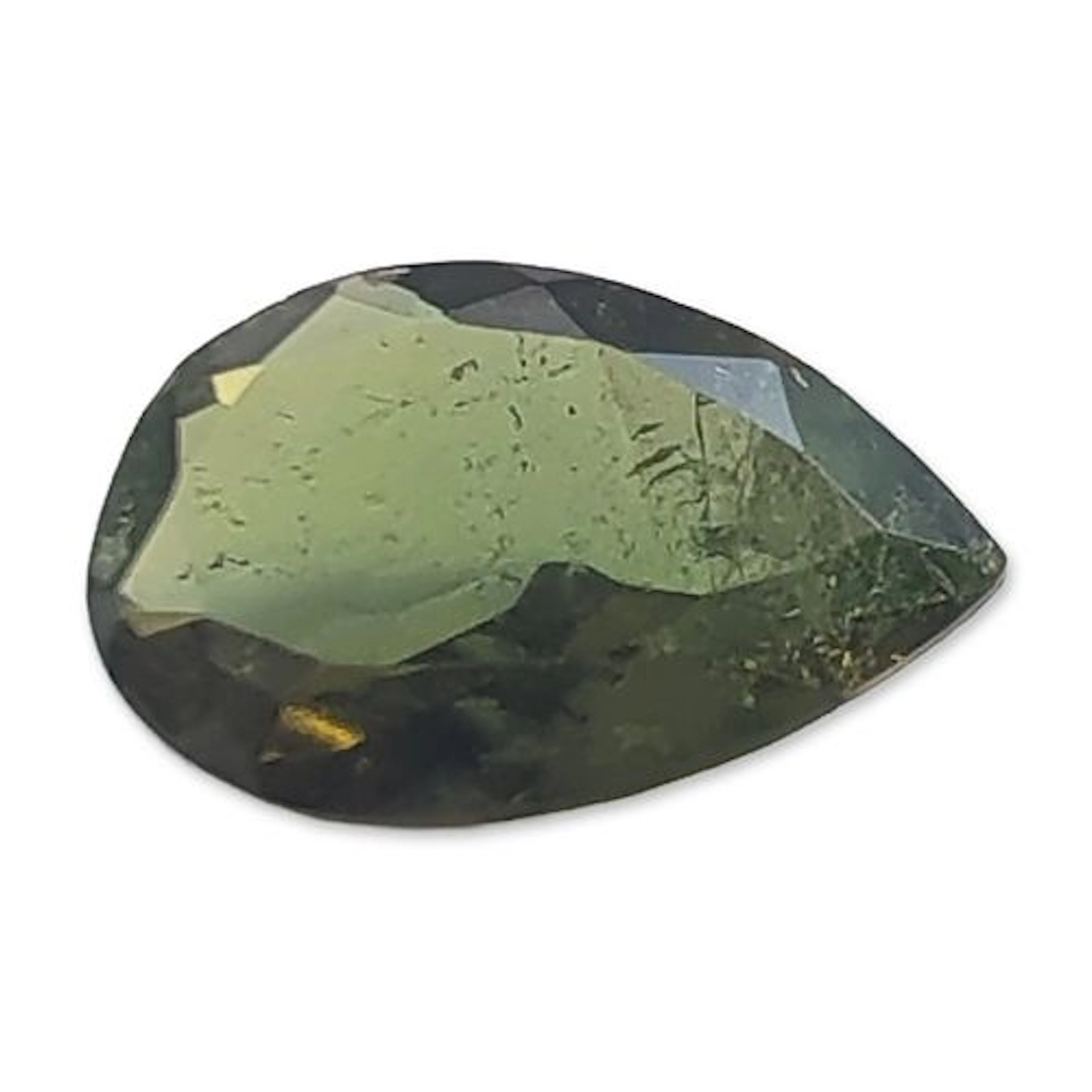 Loose Green Tourmaline Pear Cut Gemstone