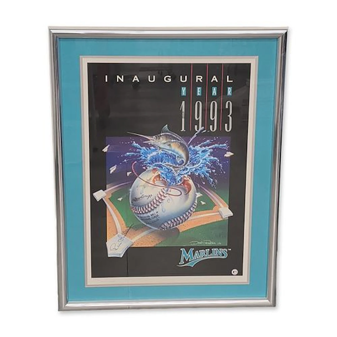 Denis Pereira Florida Marlins 1993 Inaugural Year Print