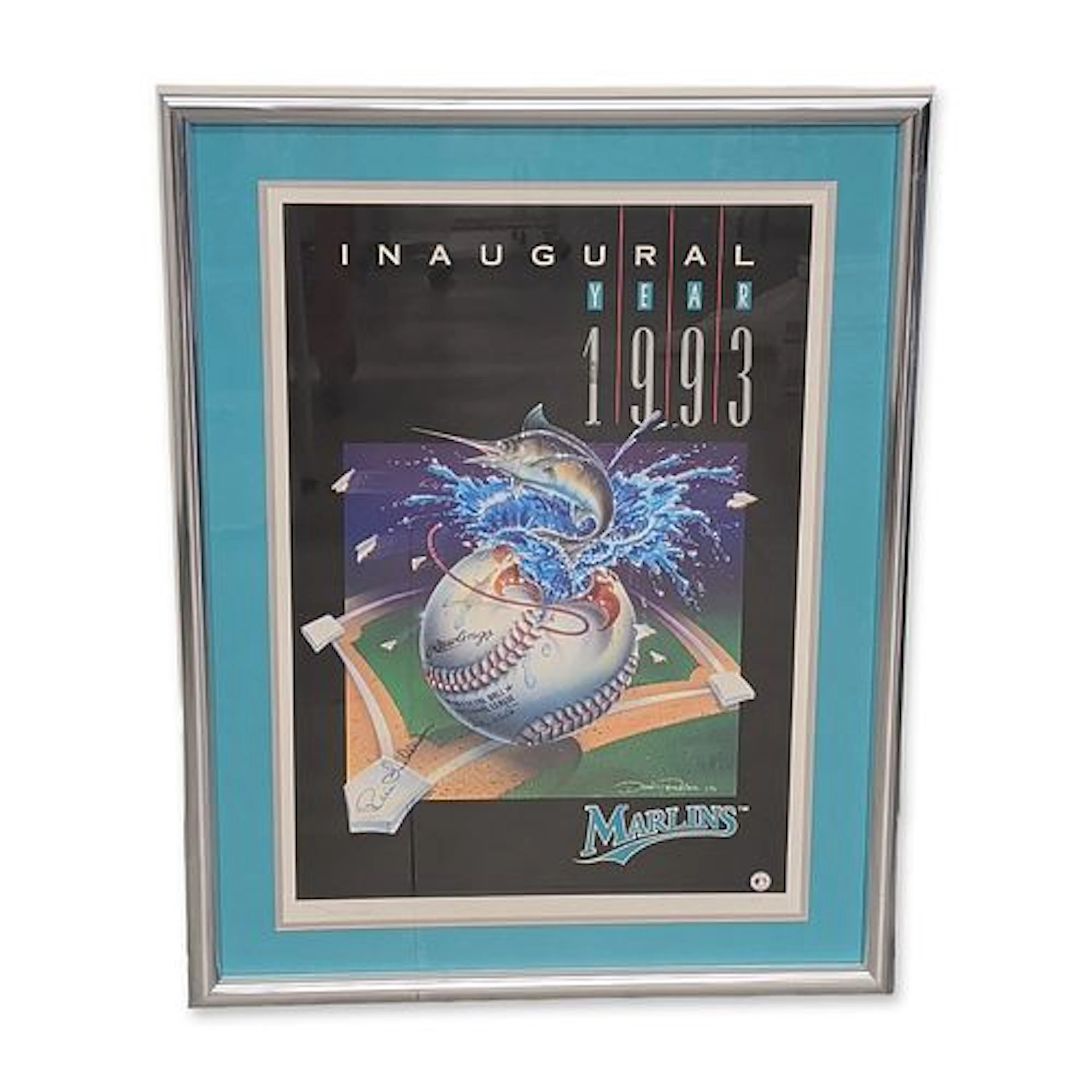 Denis Pereira Florida Marlins 1993 Inaugural Year Print