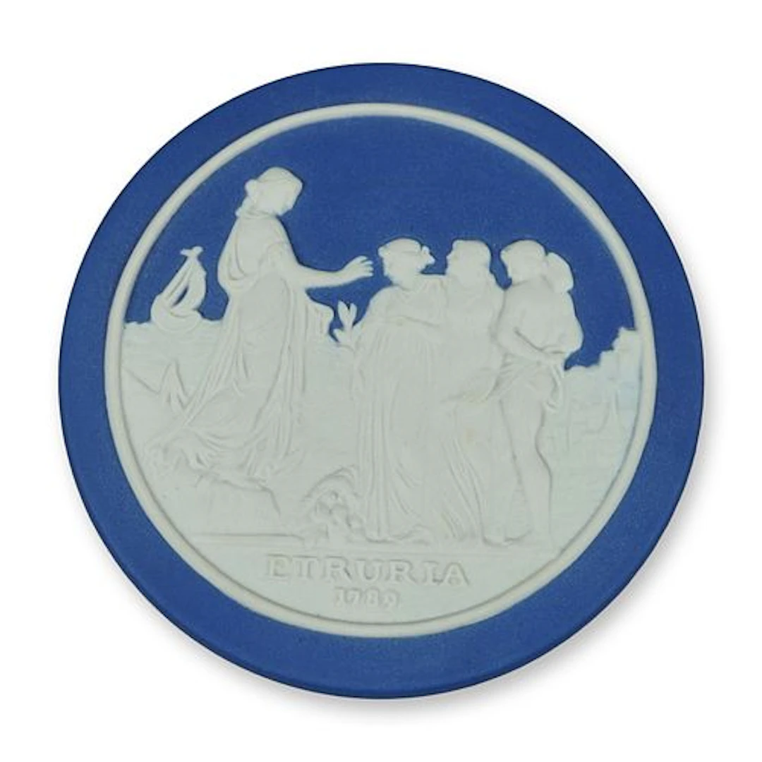 Wedgwood Royal Blue Jasperware Sydney Cove Medallion for the Australian