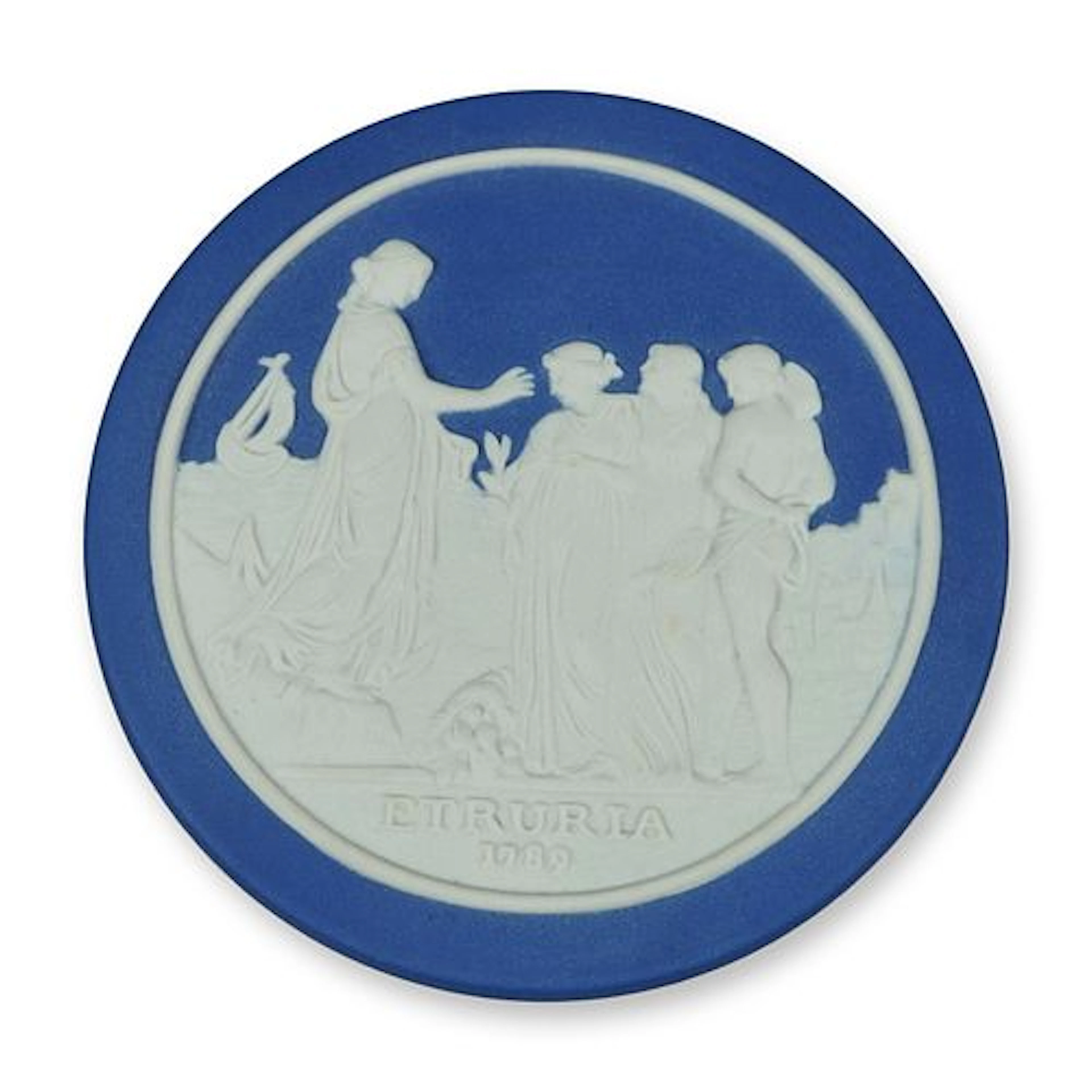 Wedgwood Royal Blue Jasperware Sydney Cove Medallion for the Australian