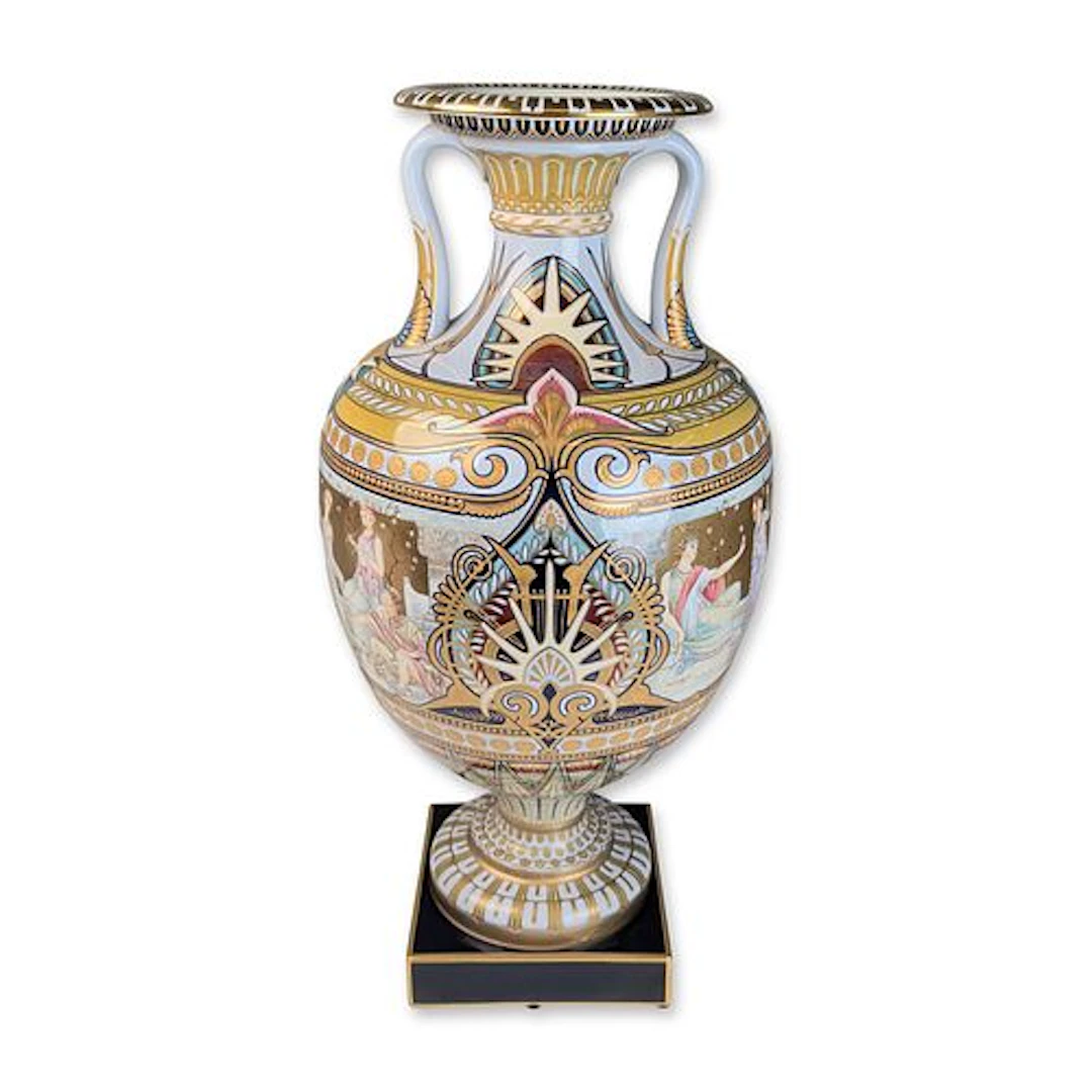 Minton Bicentenary Porcelain Paris Exhibition Reproduction Vase