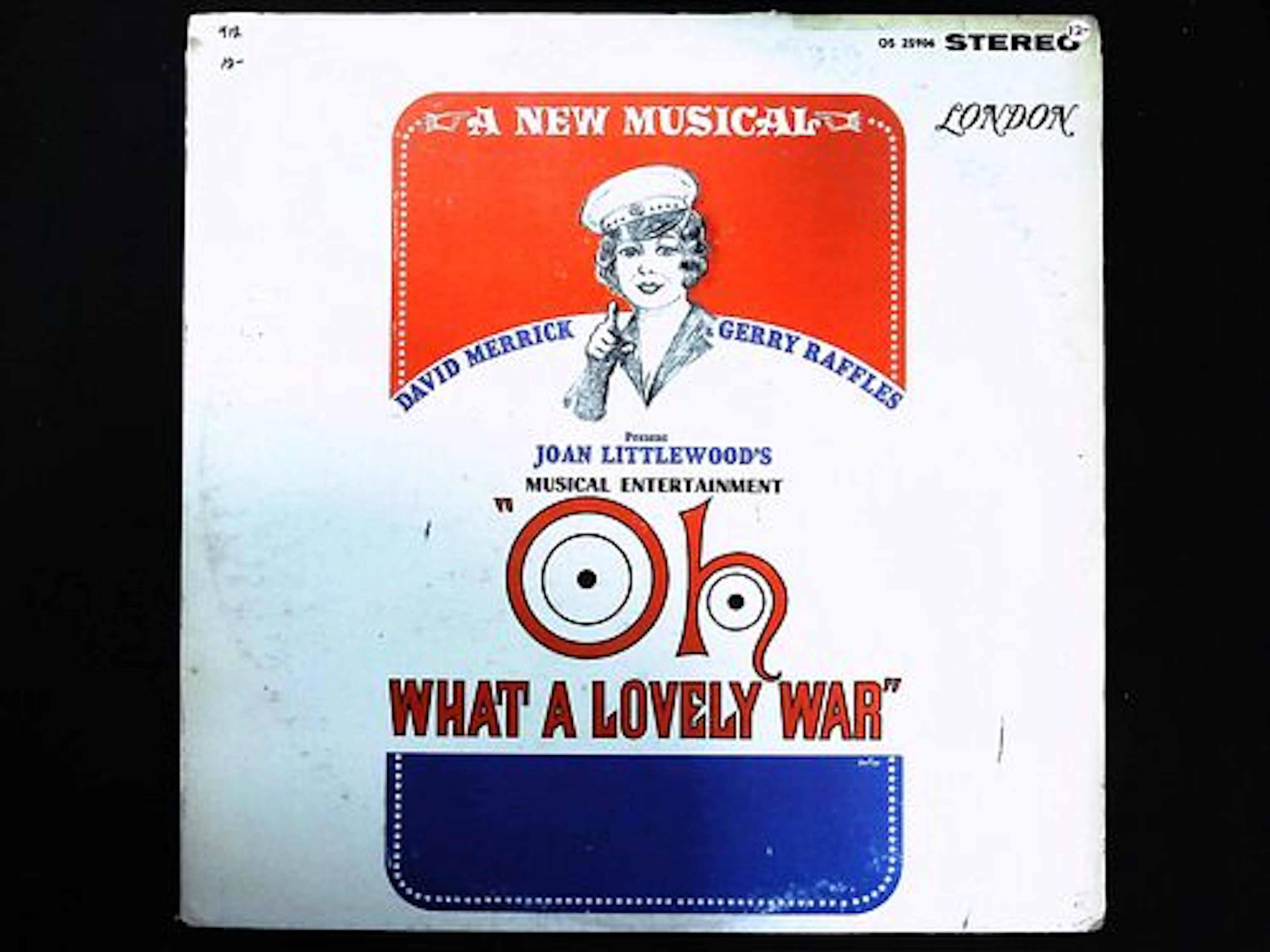 Original Cast Recording Oh What a Lovely War LONDON Stereophonic LP OS 25906