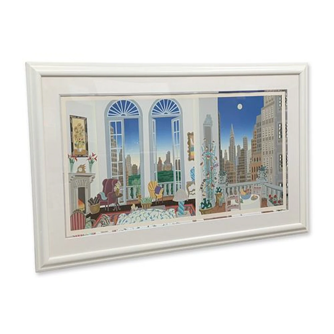 Thomas McKnight (American, b. 1941), Serigraph on Paper, Manhattan