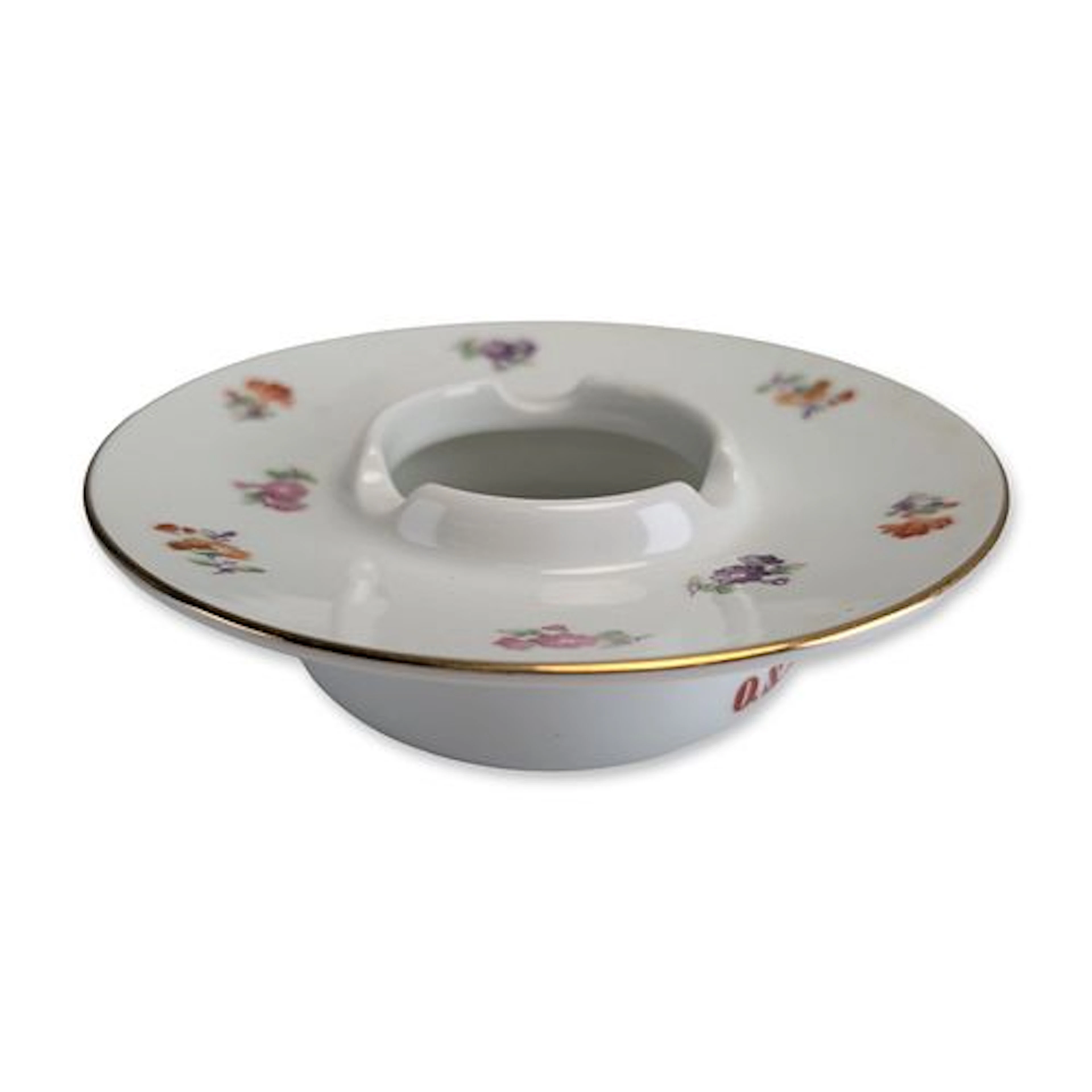 Noritake for Osaka Shosen Kaisha (OSK) Ocean Liner Porcelain Floral Ashtray