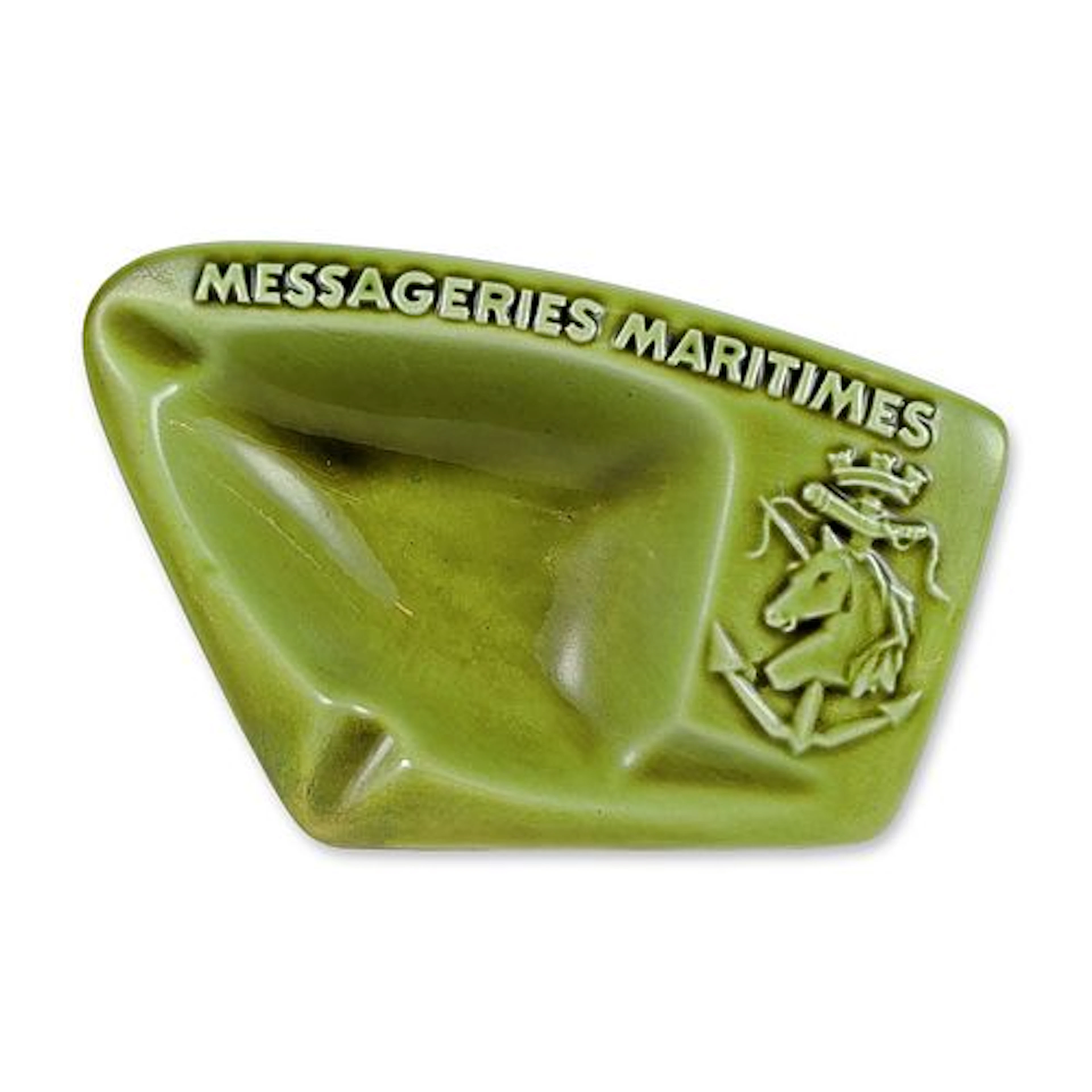 Roceram French Messageries Maritimes Ceramic Ashtray