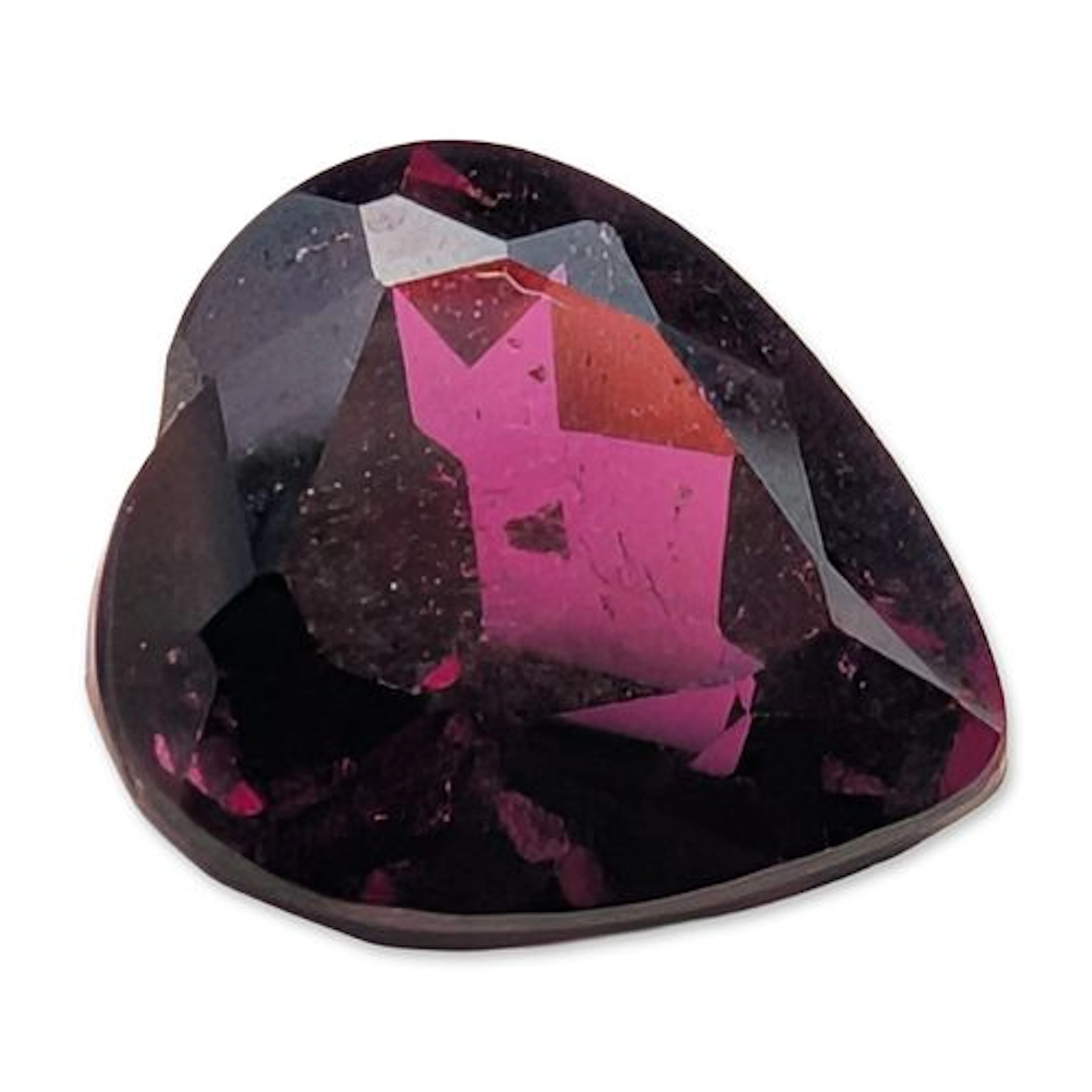 Heart Shaped Rhodolite Garnet Gemstone