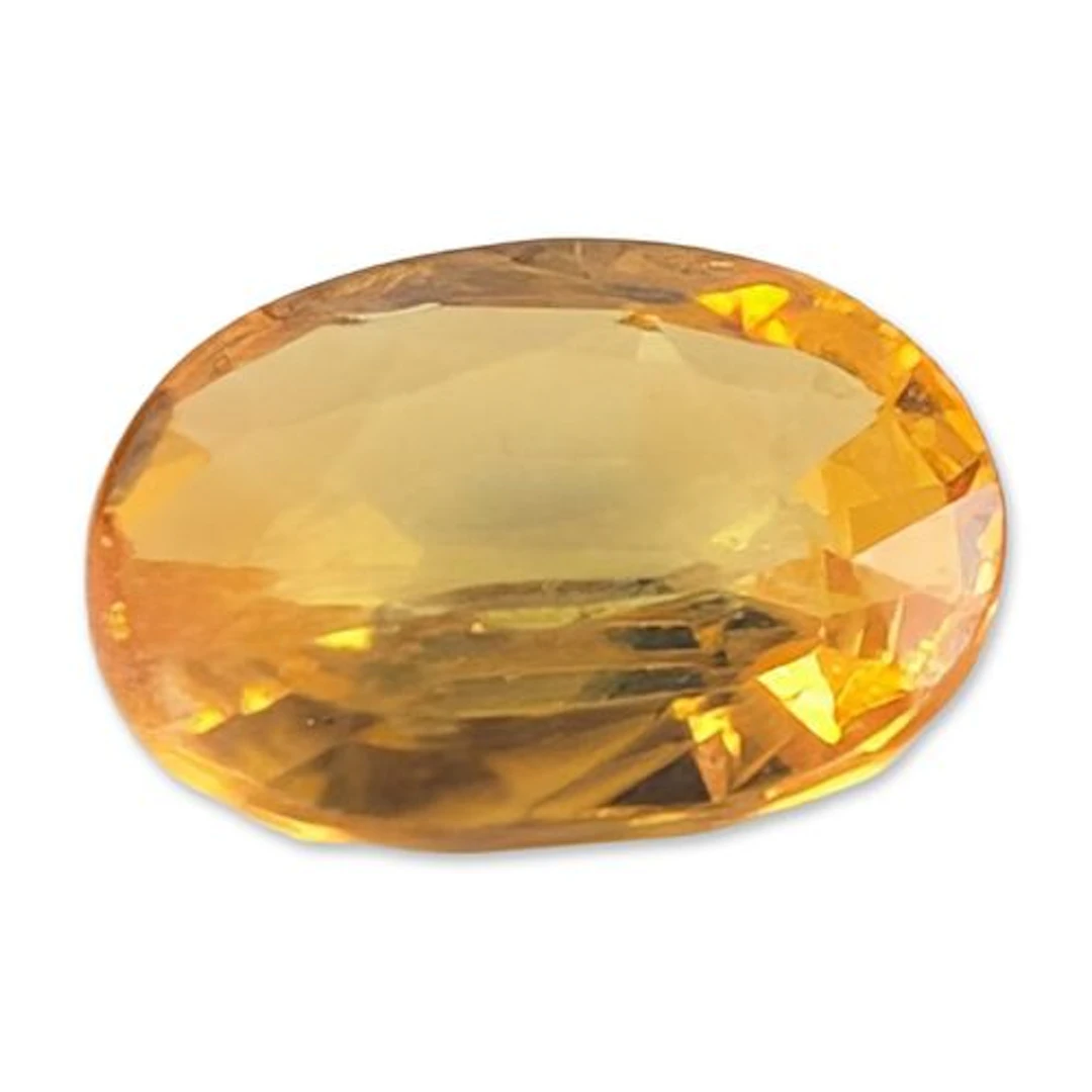 Oval Mixed Cut Golden Yellow Citrine Gemstone