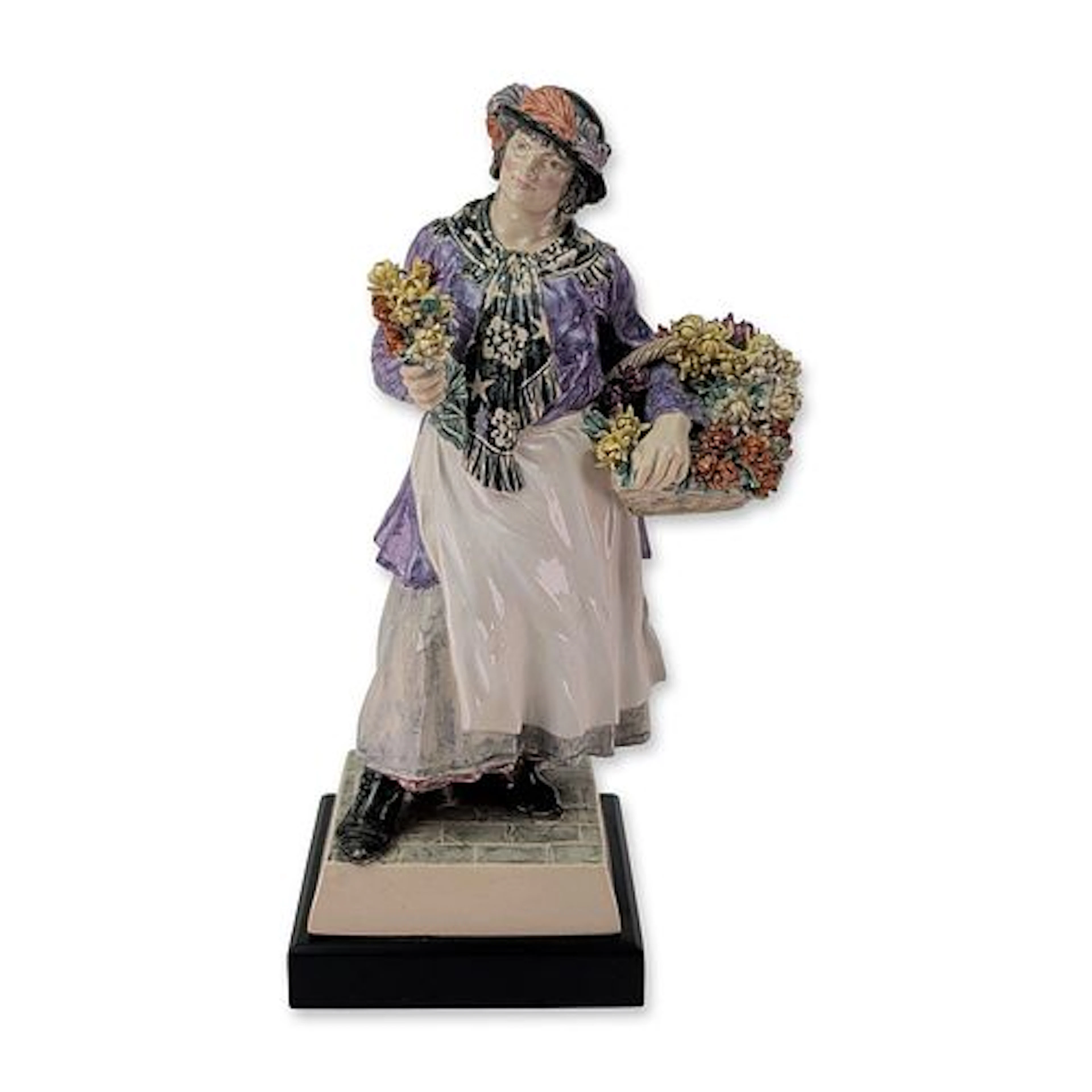 Charles Vyse Chelsea Pottery Figurine, Chrysanthemums