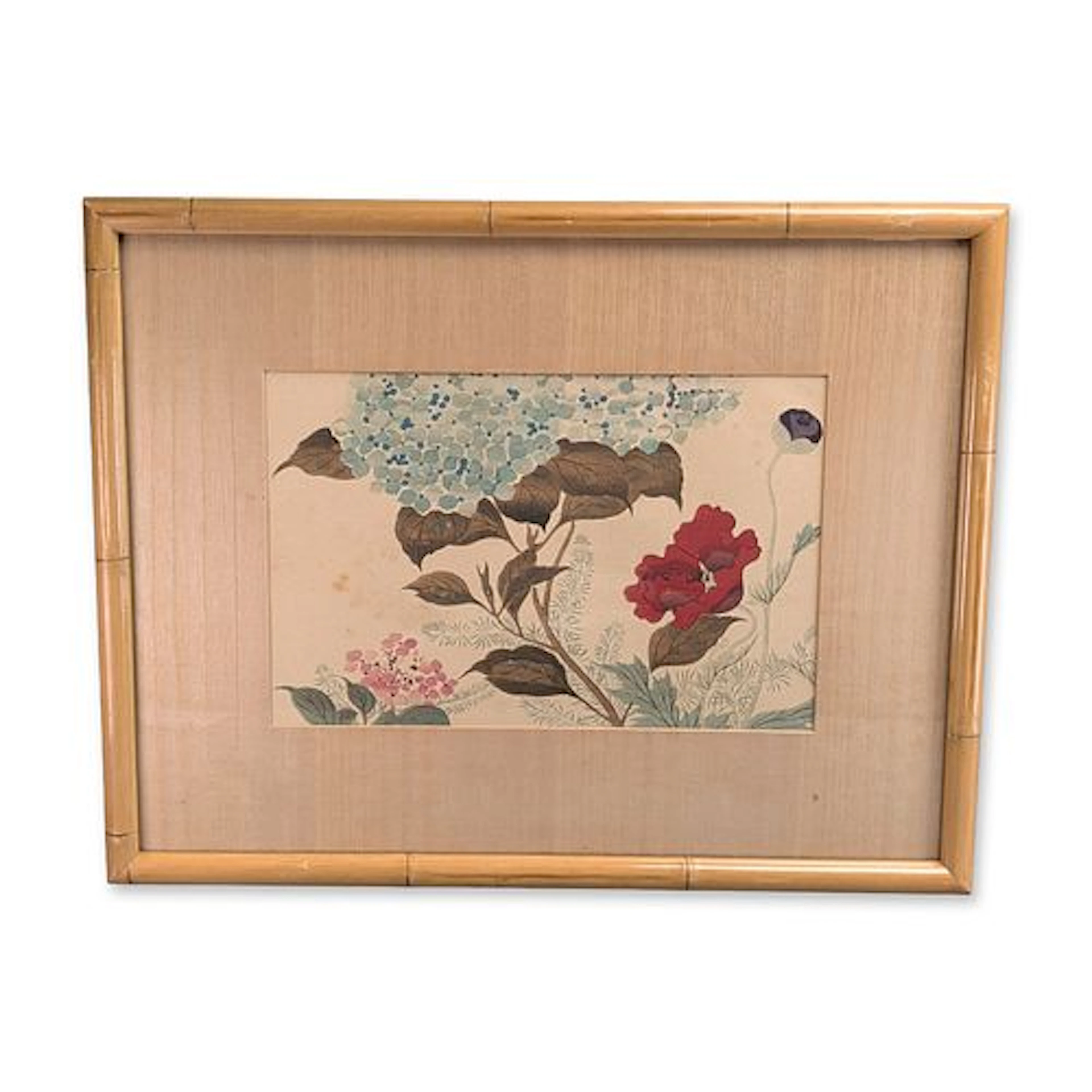 After Sakai Hoitsu (Japanese, 1761-1828) Woodcut on Paper, A Frothy Poppy