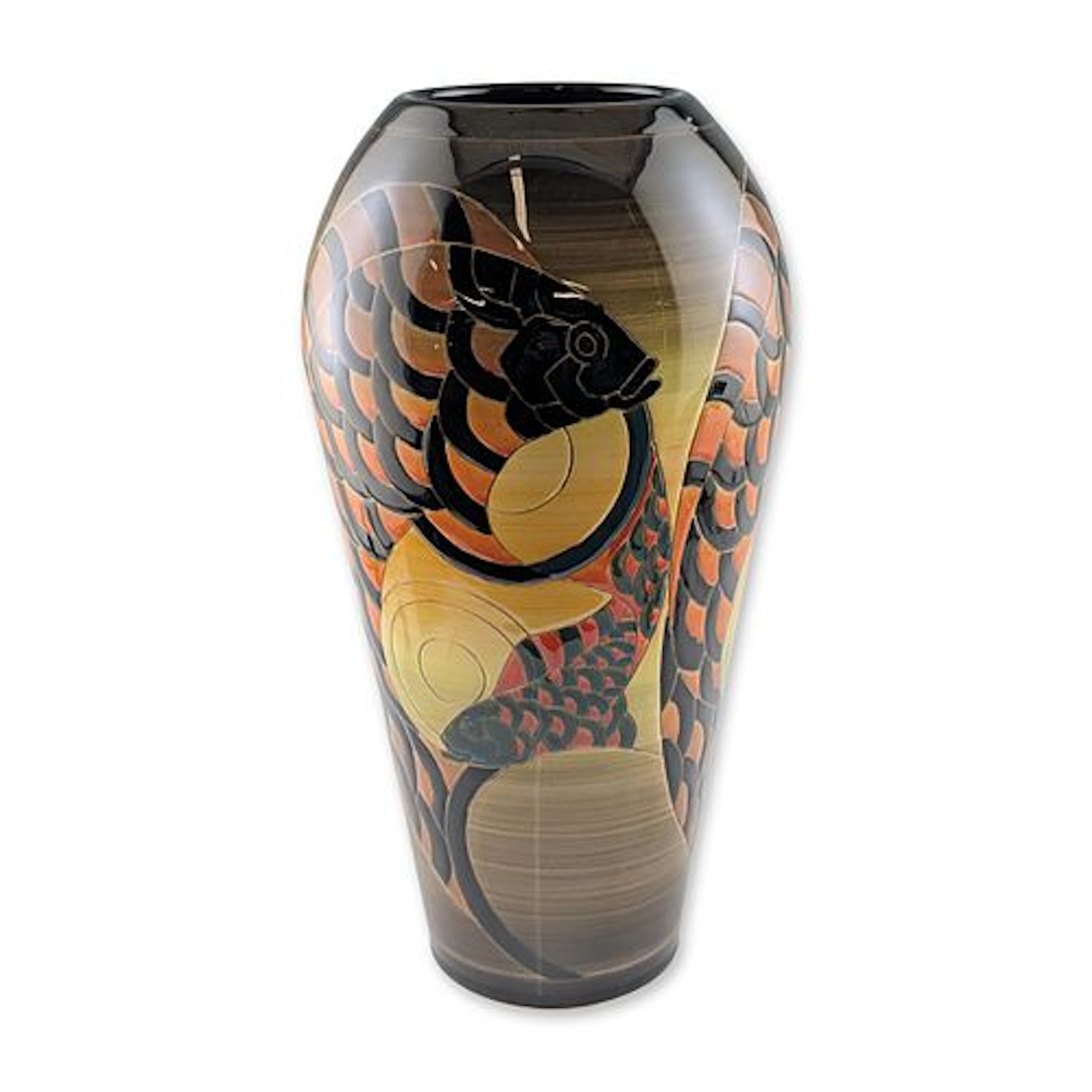 Dennis Chinaworks by Sally Tuffin Carp Vase