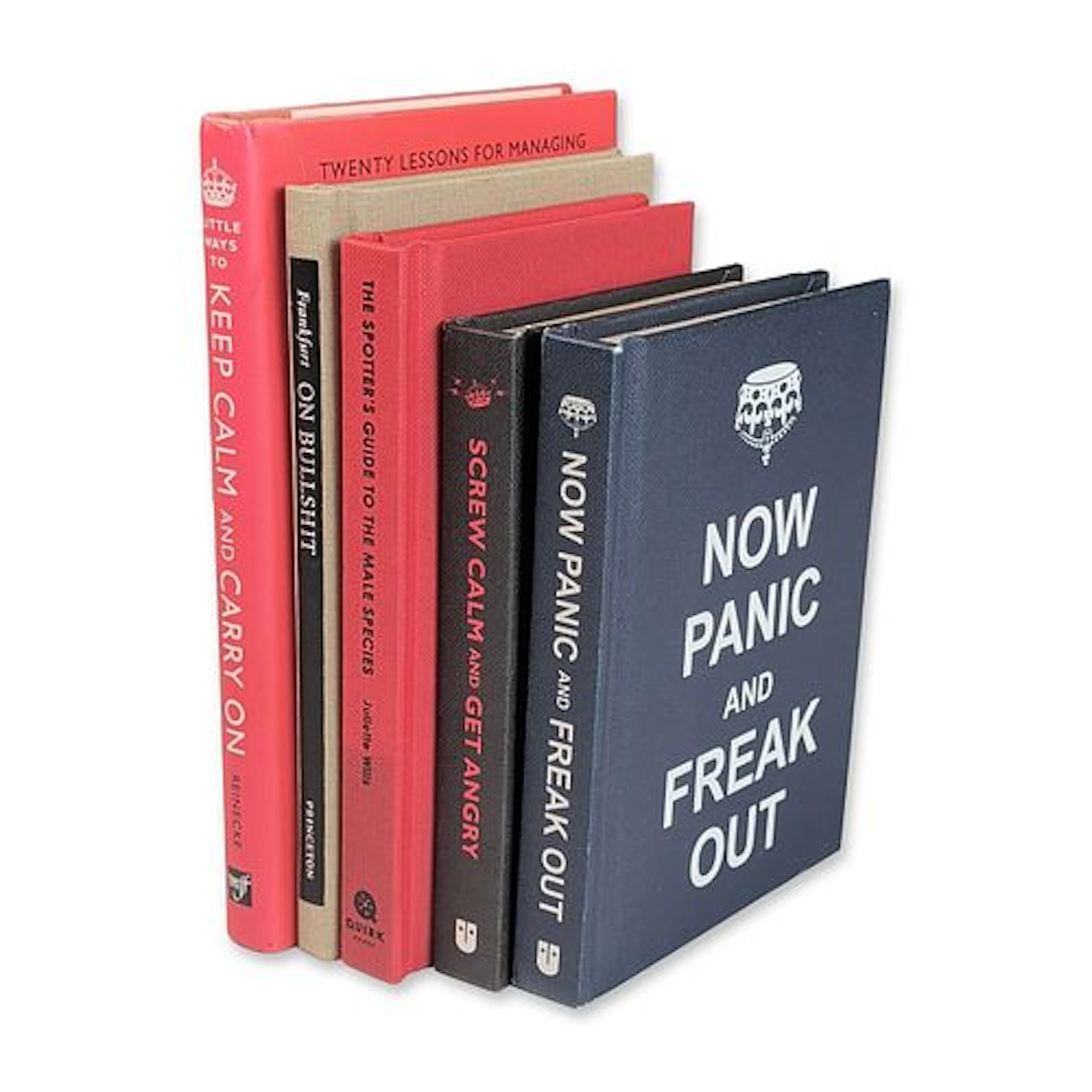 5pc Collection of Keep Calm and Carry On Parody and Humor Books