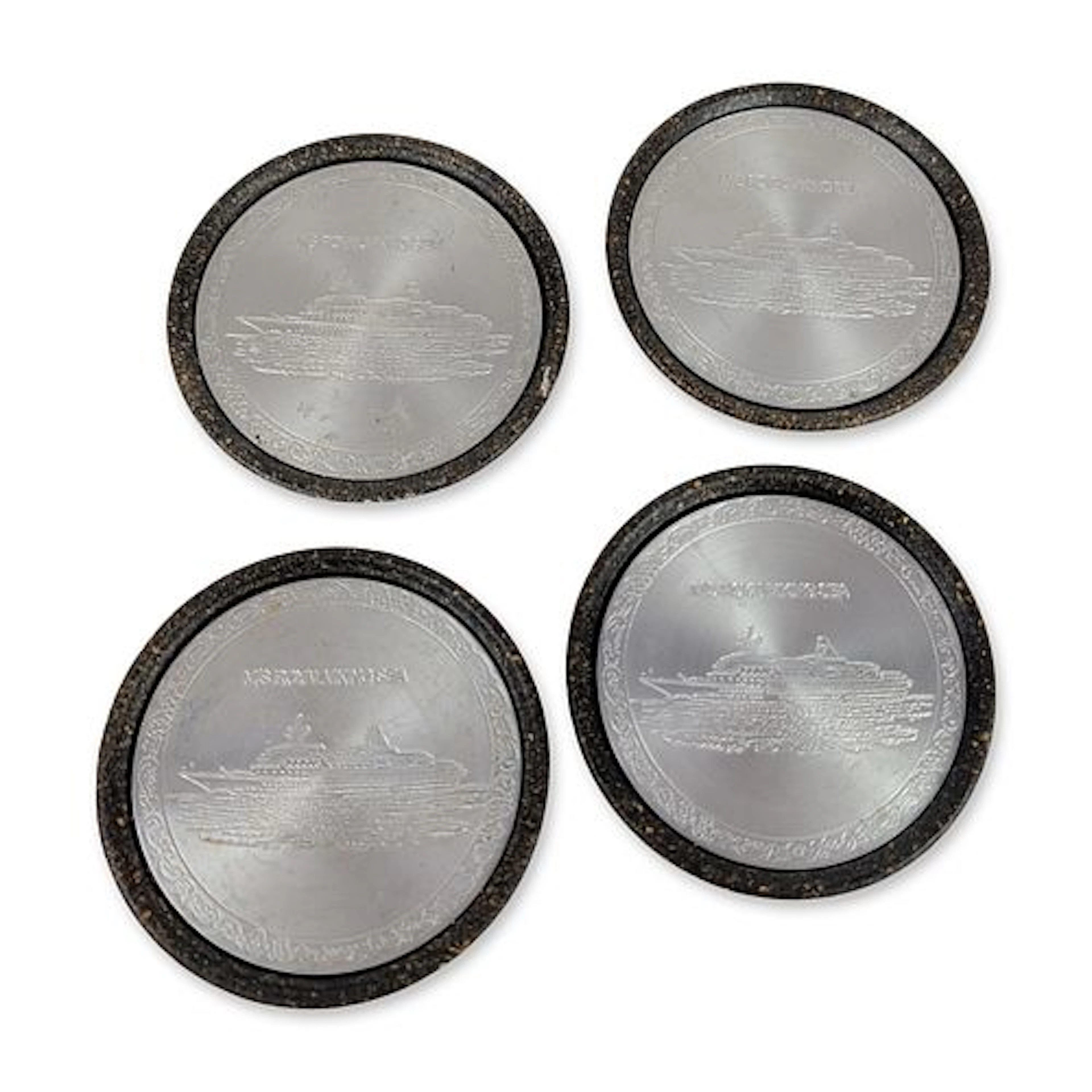 4pc MS Royal Viking Sea Commemorative Coaster Set