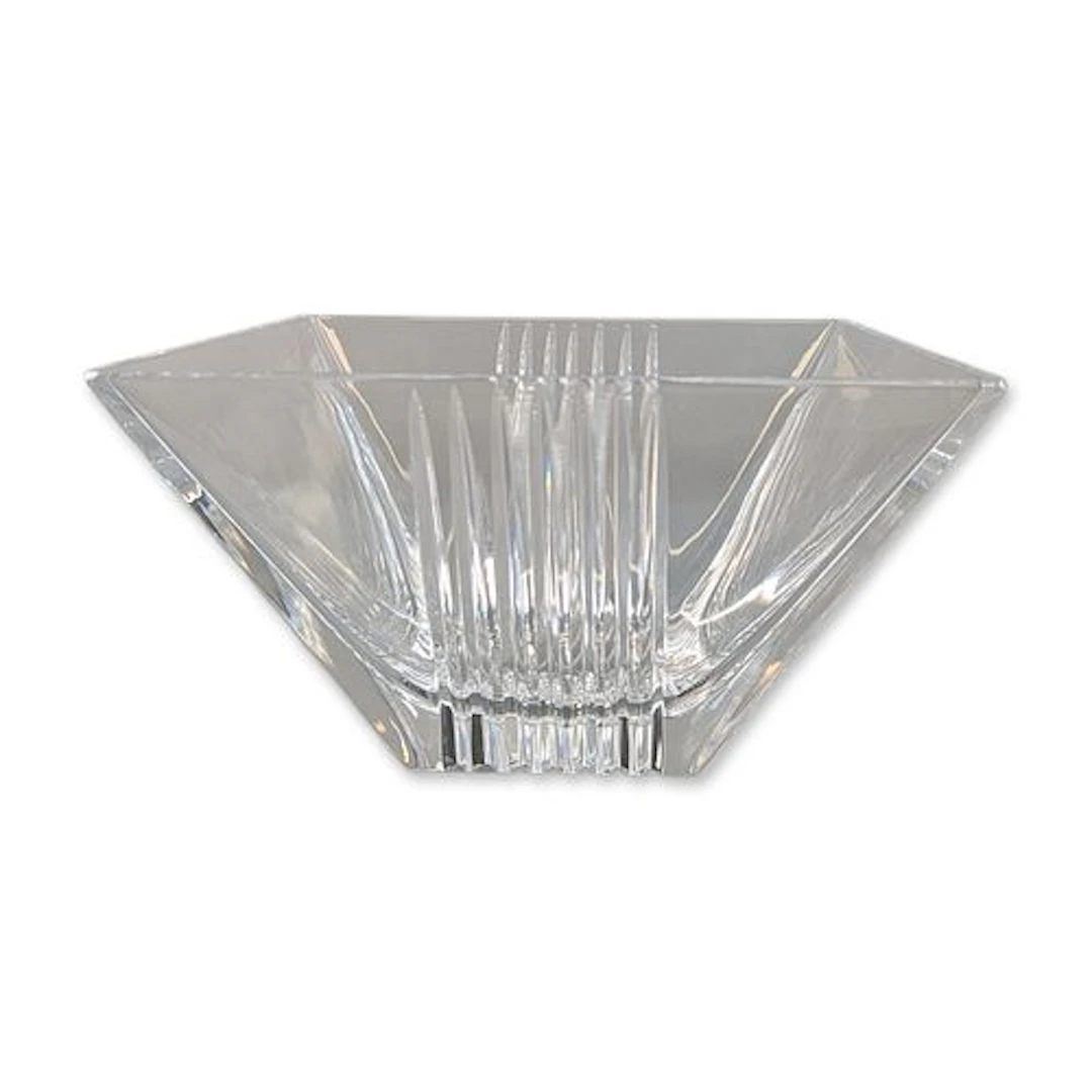 Tiffany and Co Crystal Metropolis Square Bowl