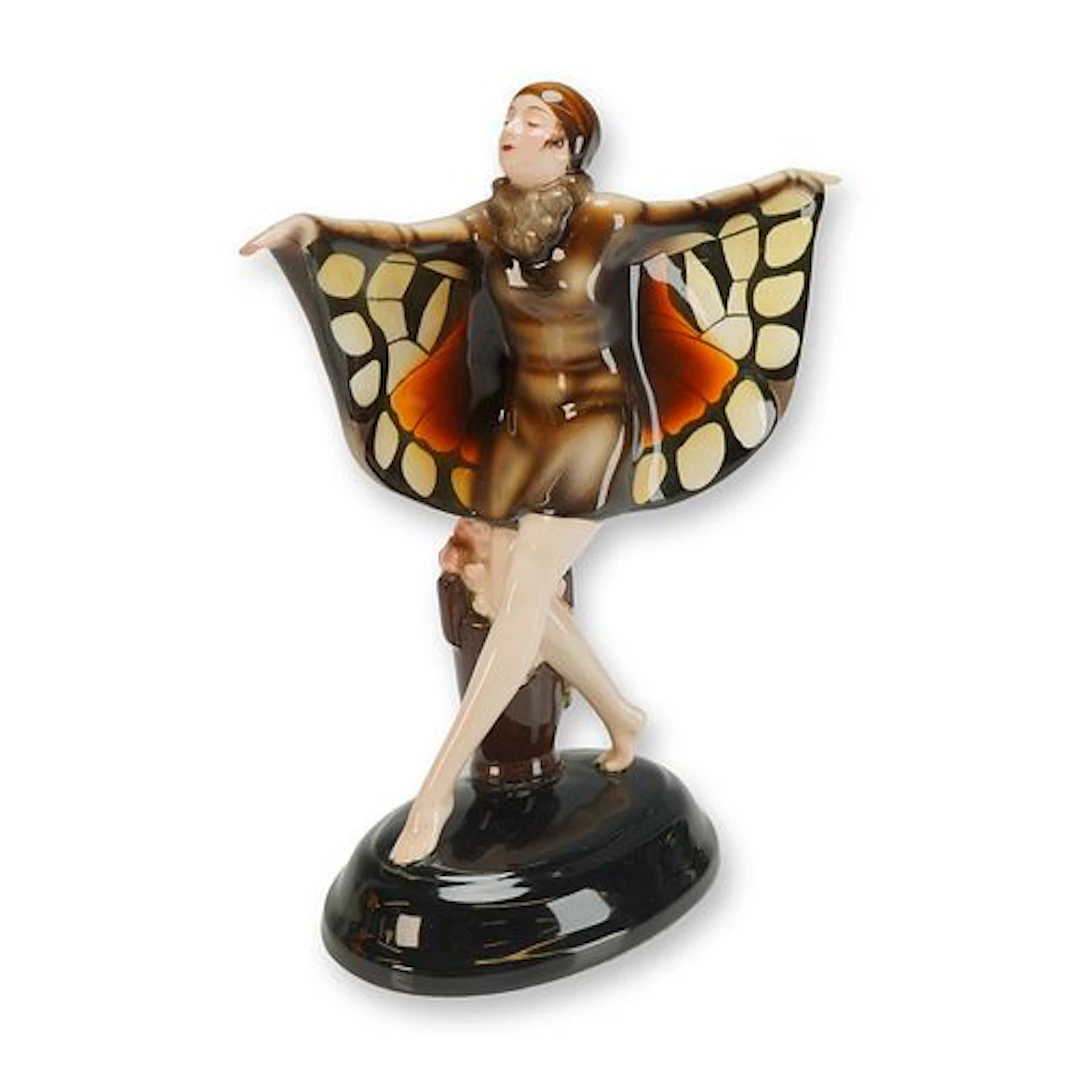 Goldscheider Josef Lorenzl Figurine, The Captured Bird