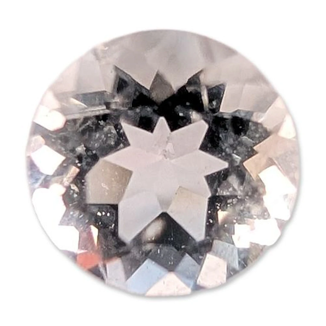 Round Brilliant Cut White Topaz Gemstone
