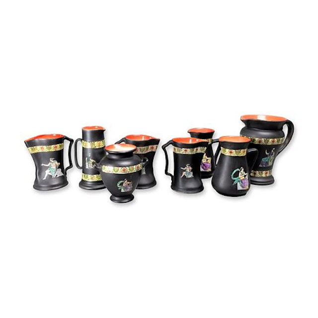 Royal Bayreuth Corinthian Ware Porcelain Pitcher and Urn Collection