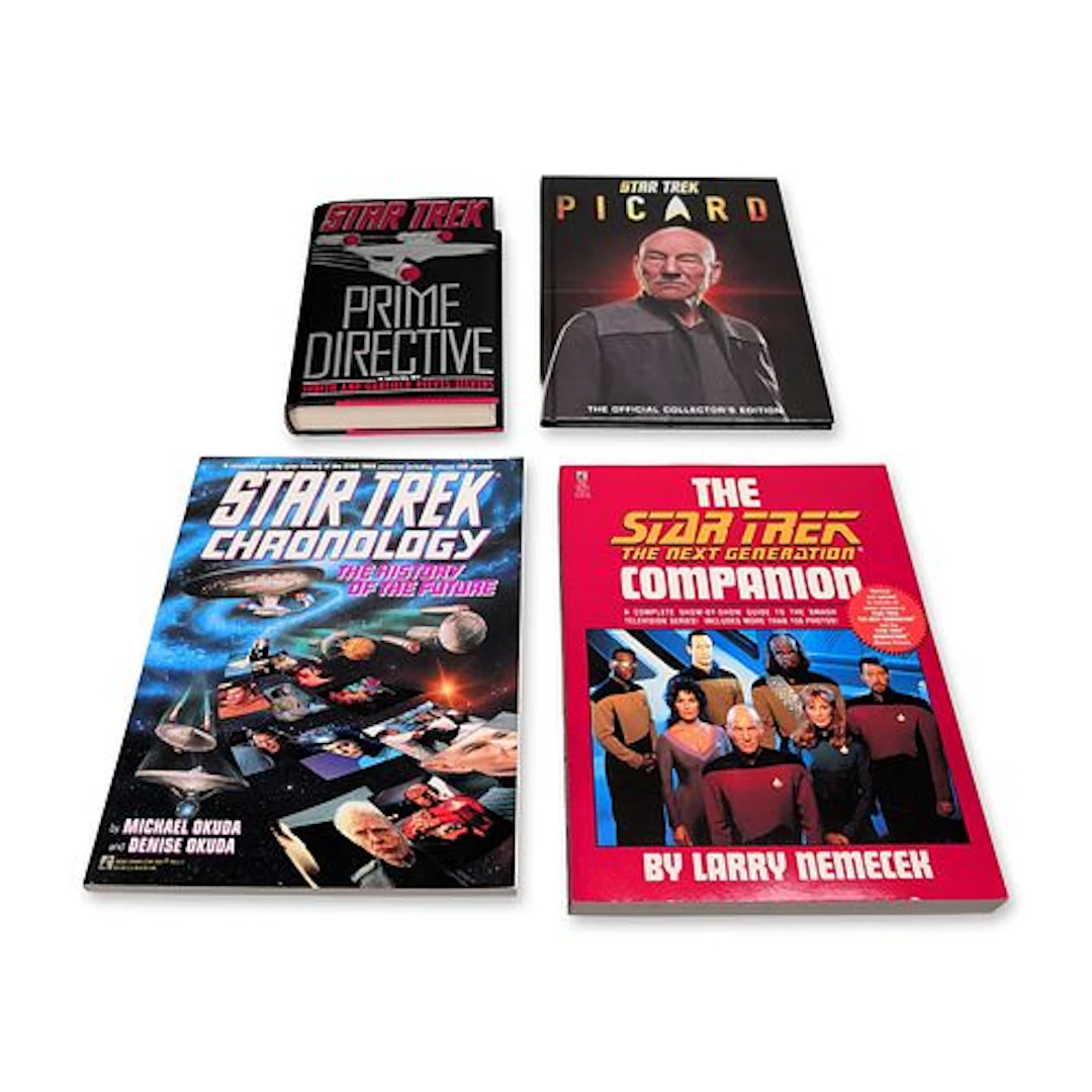 A Collection of Star Trek Reference Books and Novel