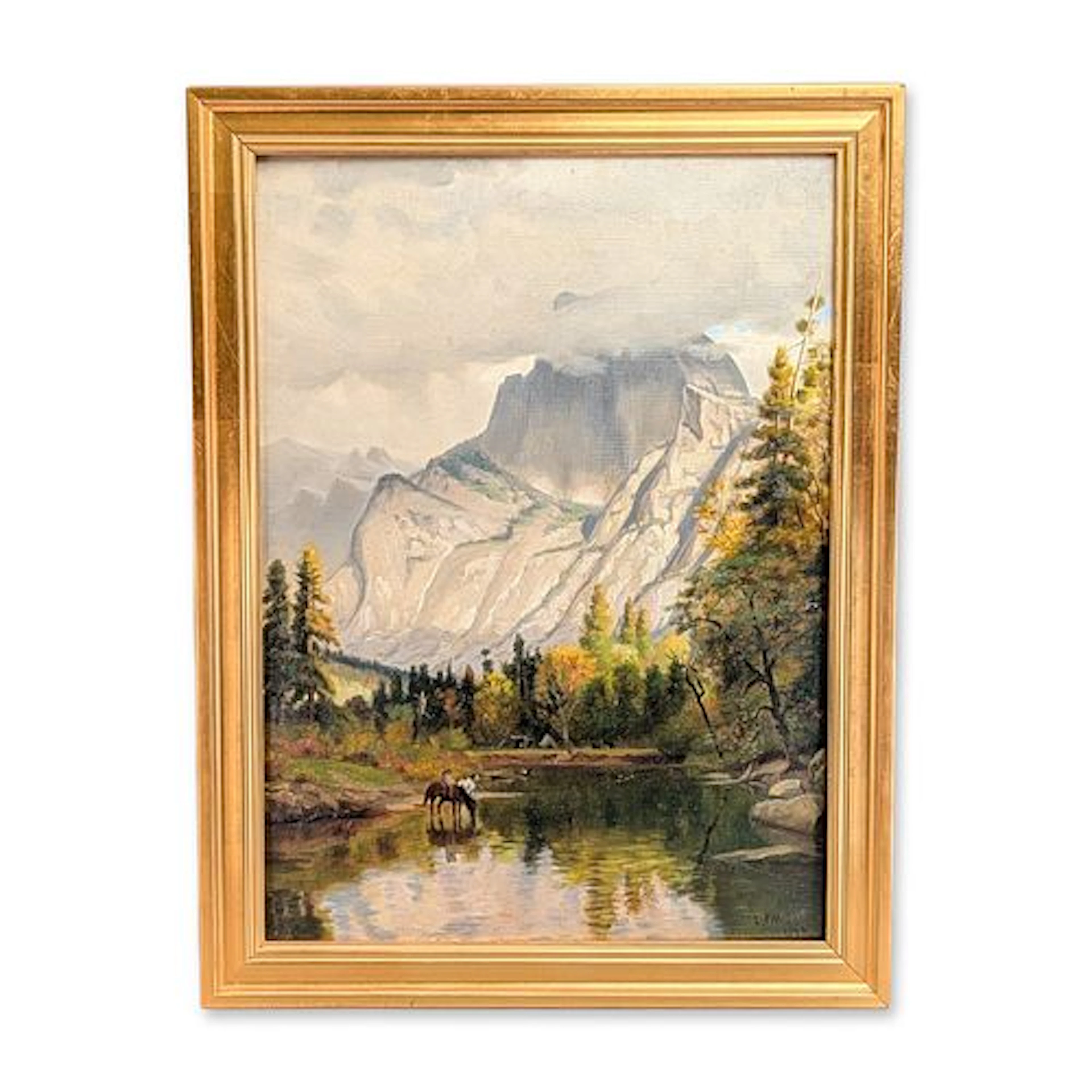 Ludmilla Pilat Welch (American 1867-1925) Oil on Canvas, Yosemite