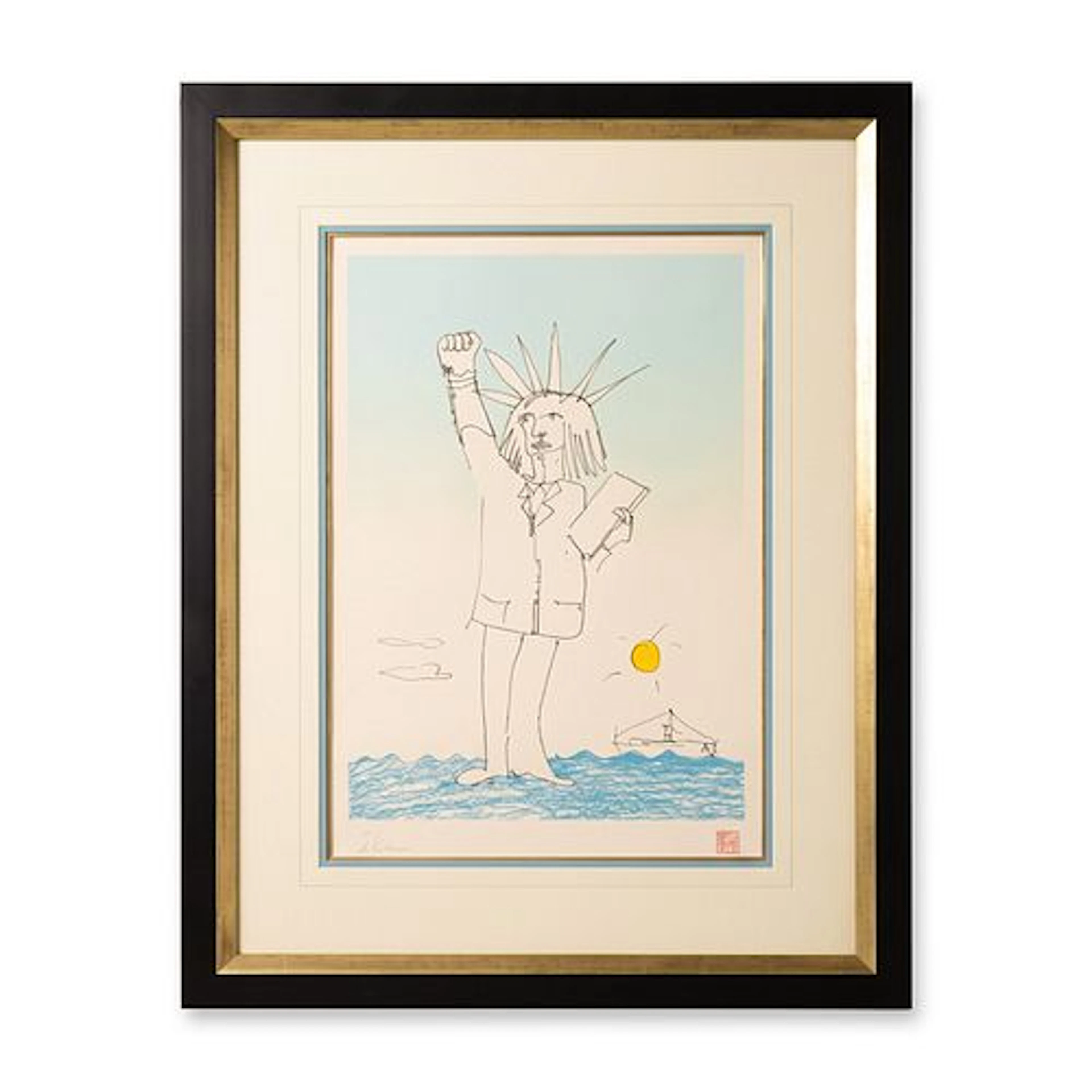 John Lennon (British, 1940-1980) Power to The People Serigraph from