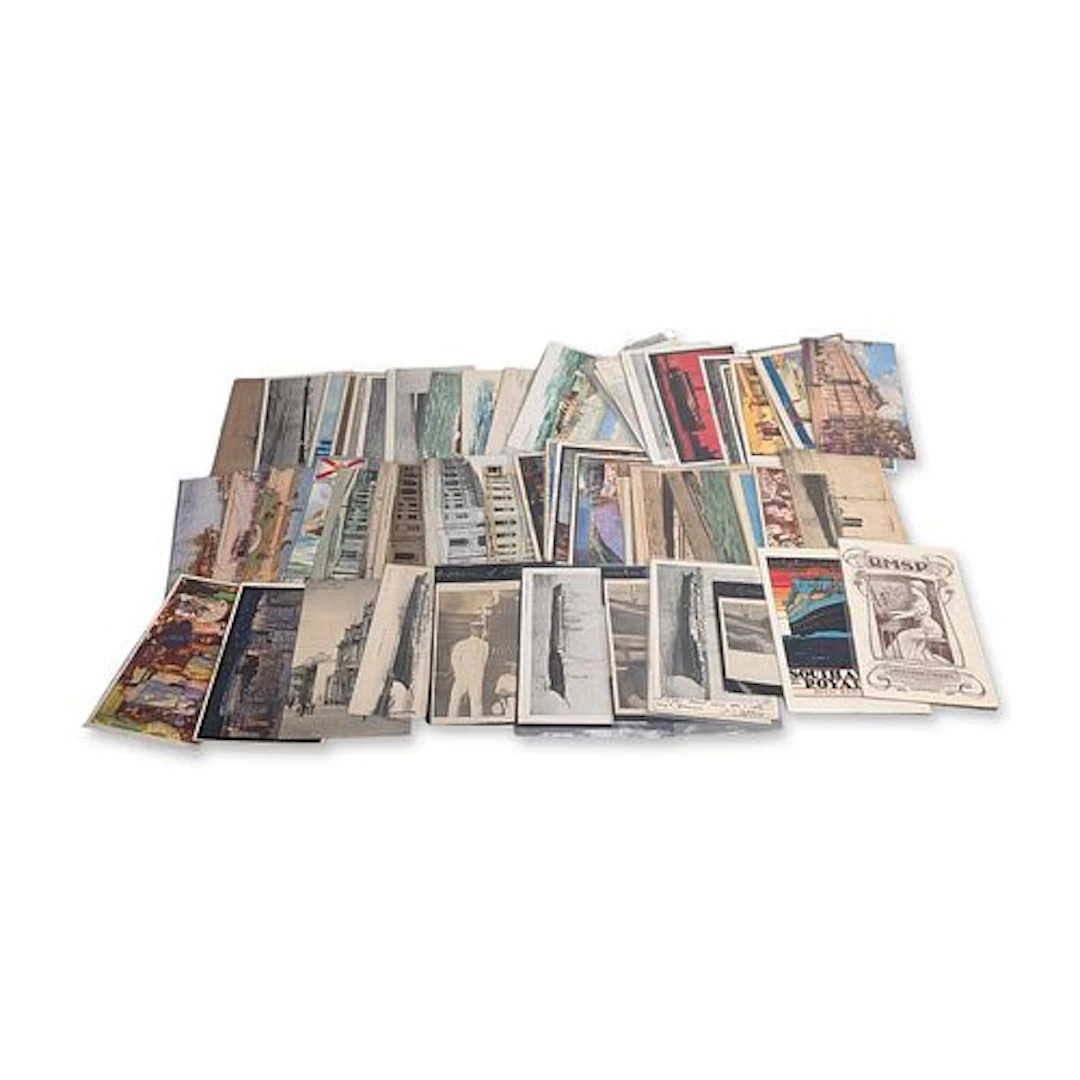 57pc Collection of RMSP and Maritime Travel Postcards