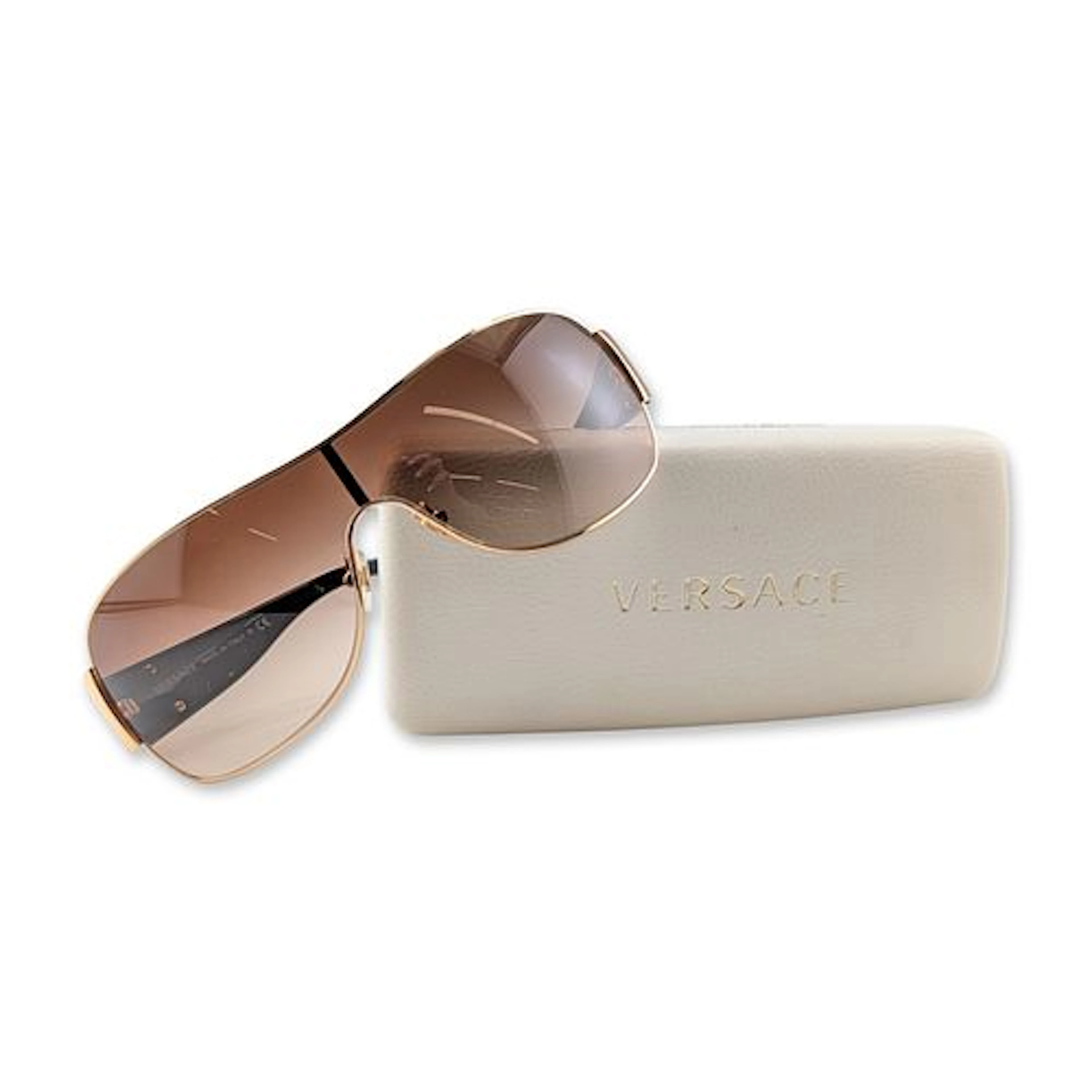 Versace Model 2101 Shield Sunglasses with Case
