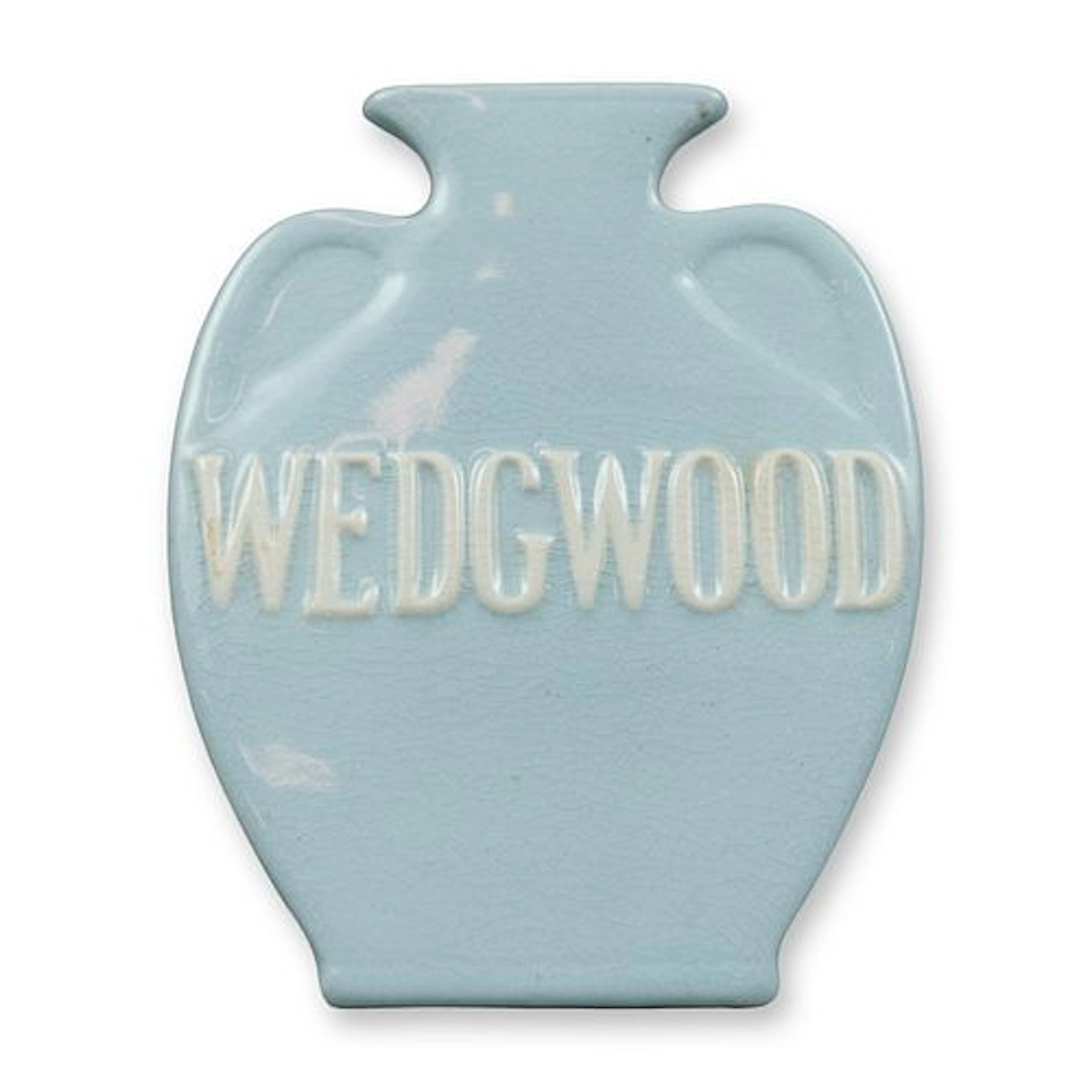 Wedgwood Blue Glazed Earthenware Advertising Display Plaque