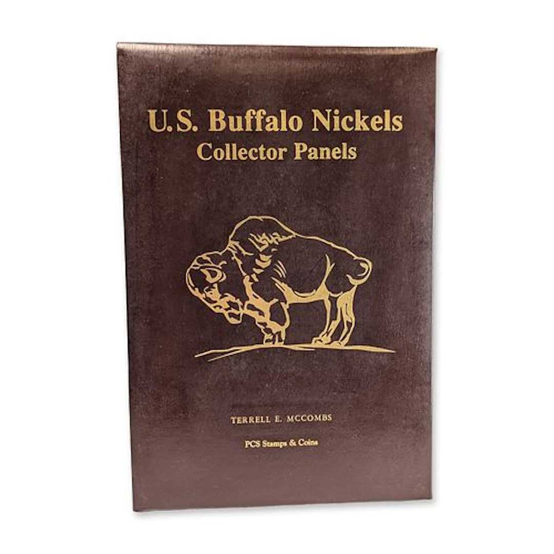 PCS Stamps and Coins US Buffalo Nickels Collector Panels 1913 - 1938