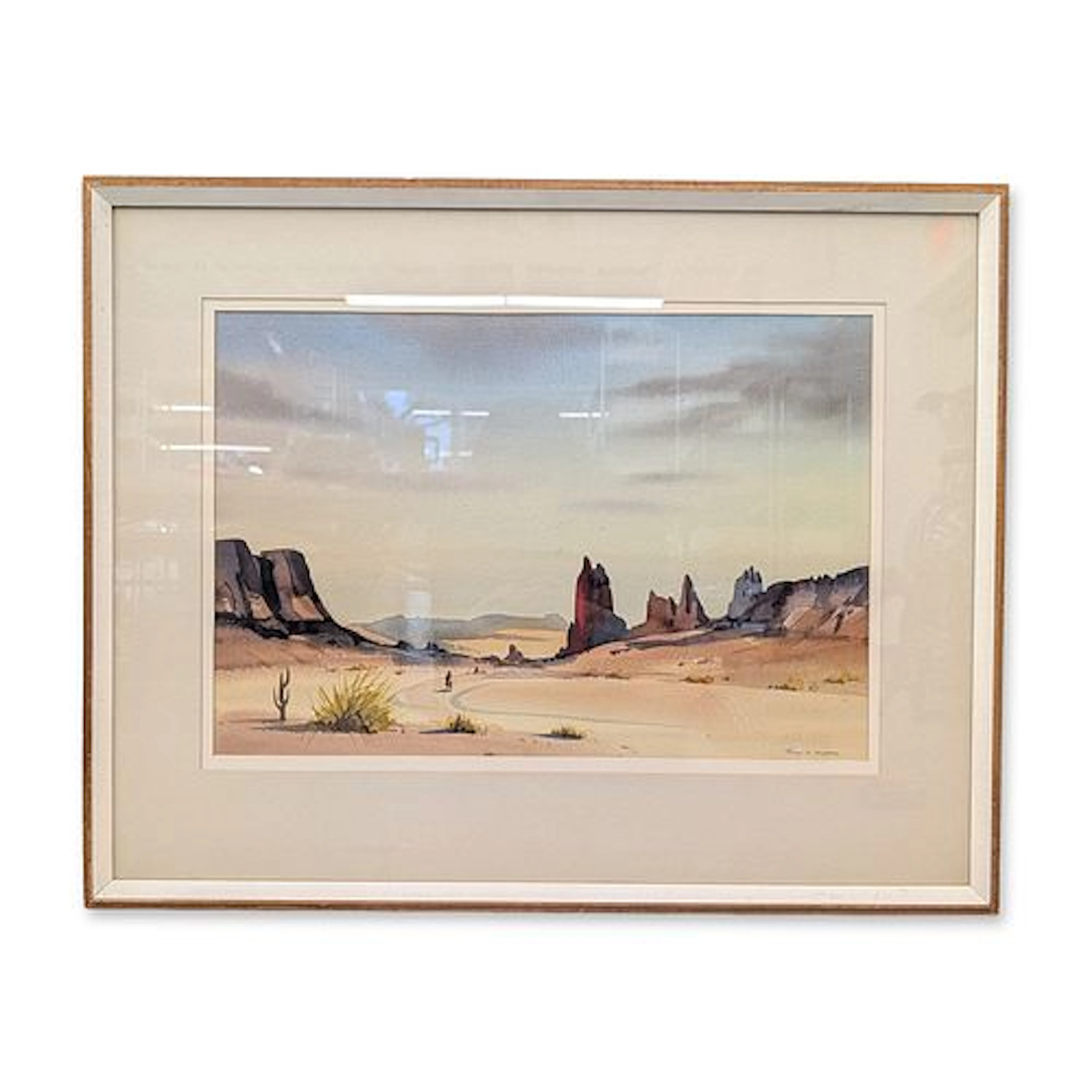 Floyd D. Hopper (American, 1909-1984) Watercolor on Paper, Southwestern