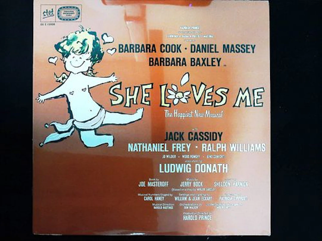 Vintage Original Broadway Cast Recording LP Sleeve for She Loves Me