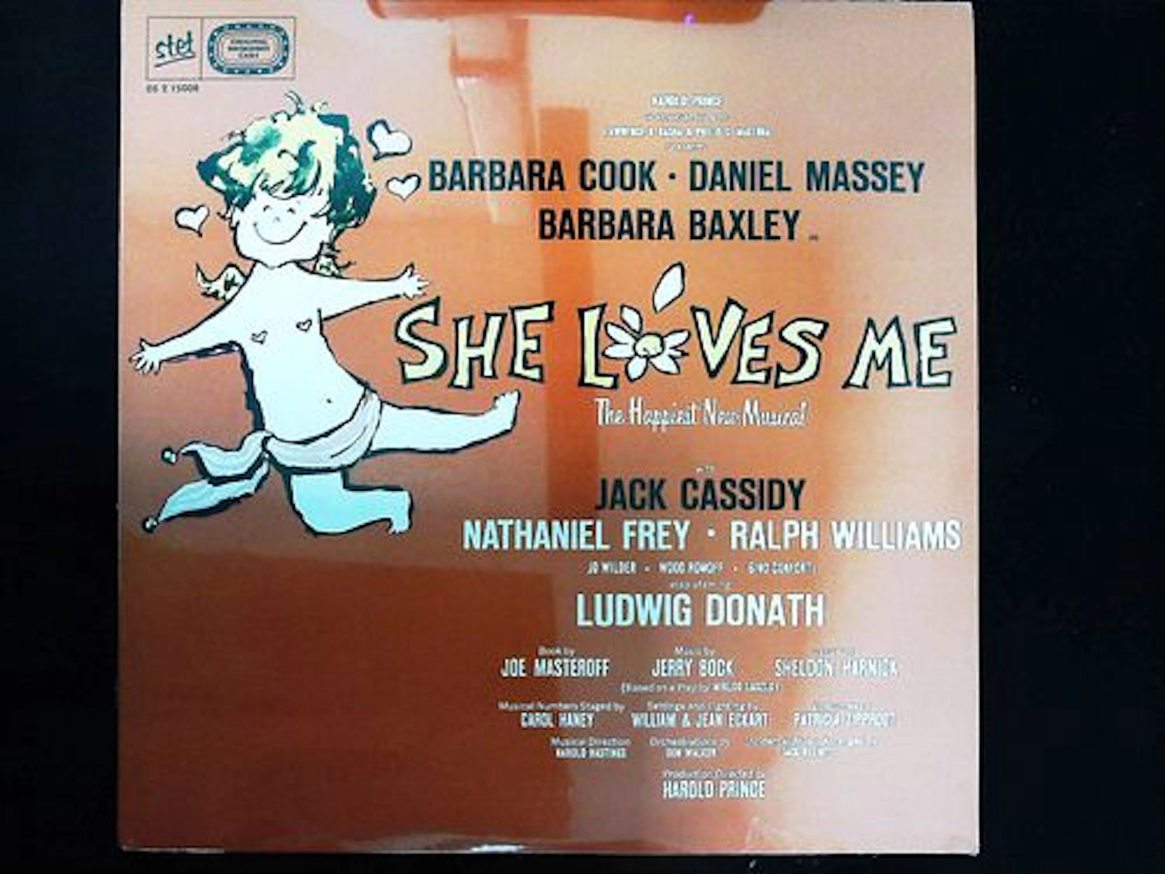 Vintage Original Broadway Cast Recording LP Sleeve for She Loves Me