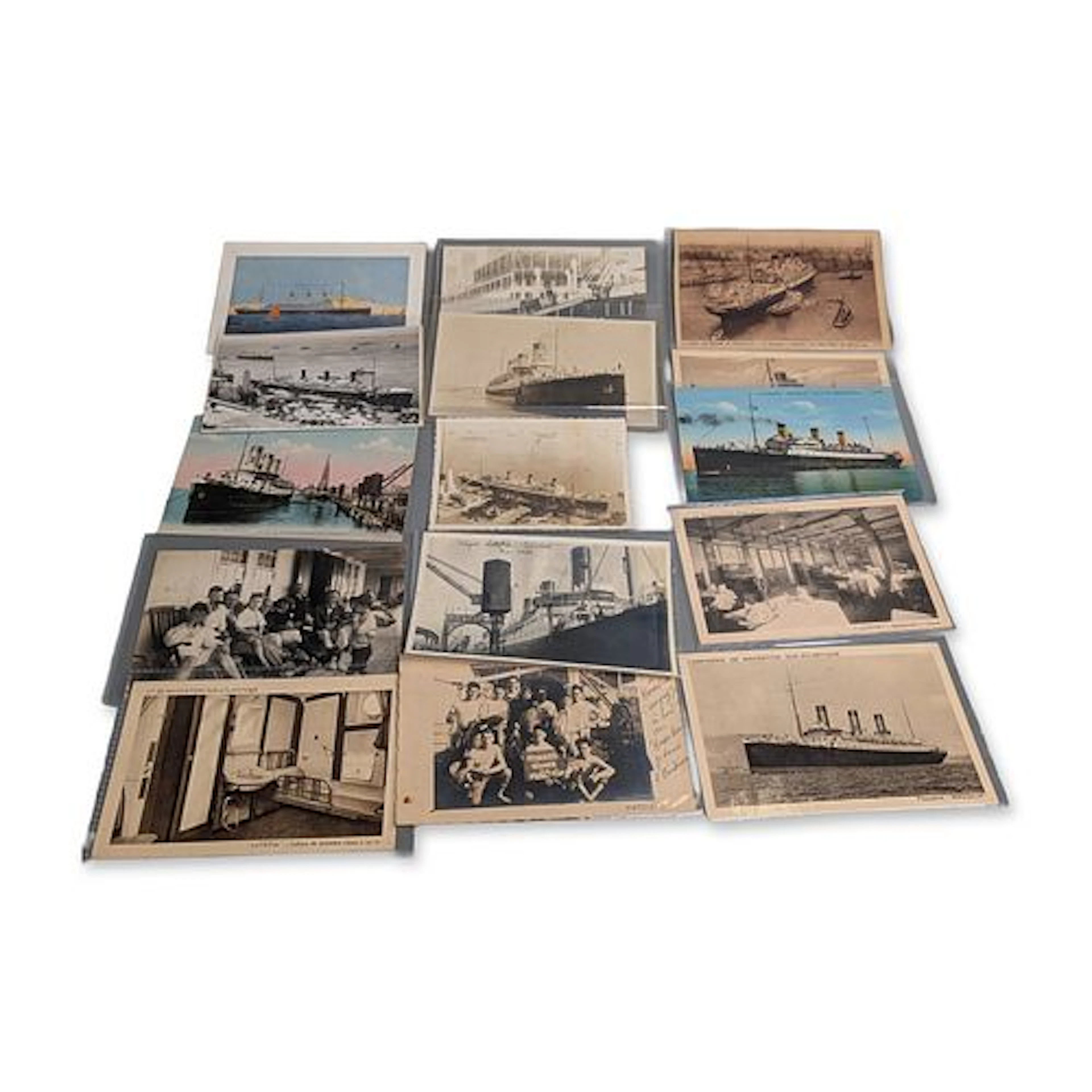 15pc Collection of Compagnie de Navigation Sud-Atlantique Maritime
