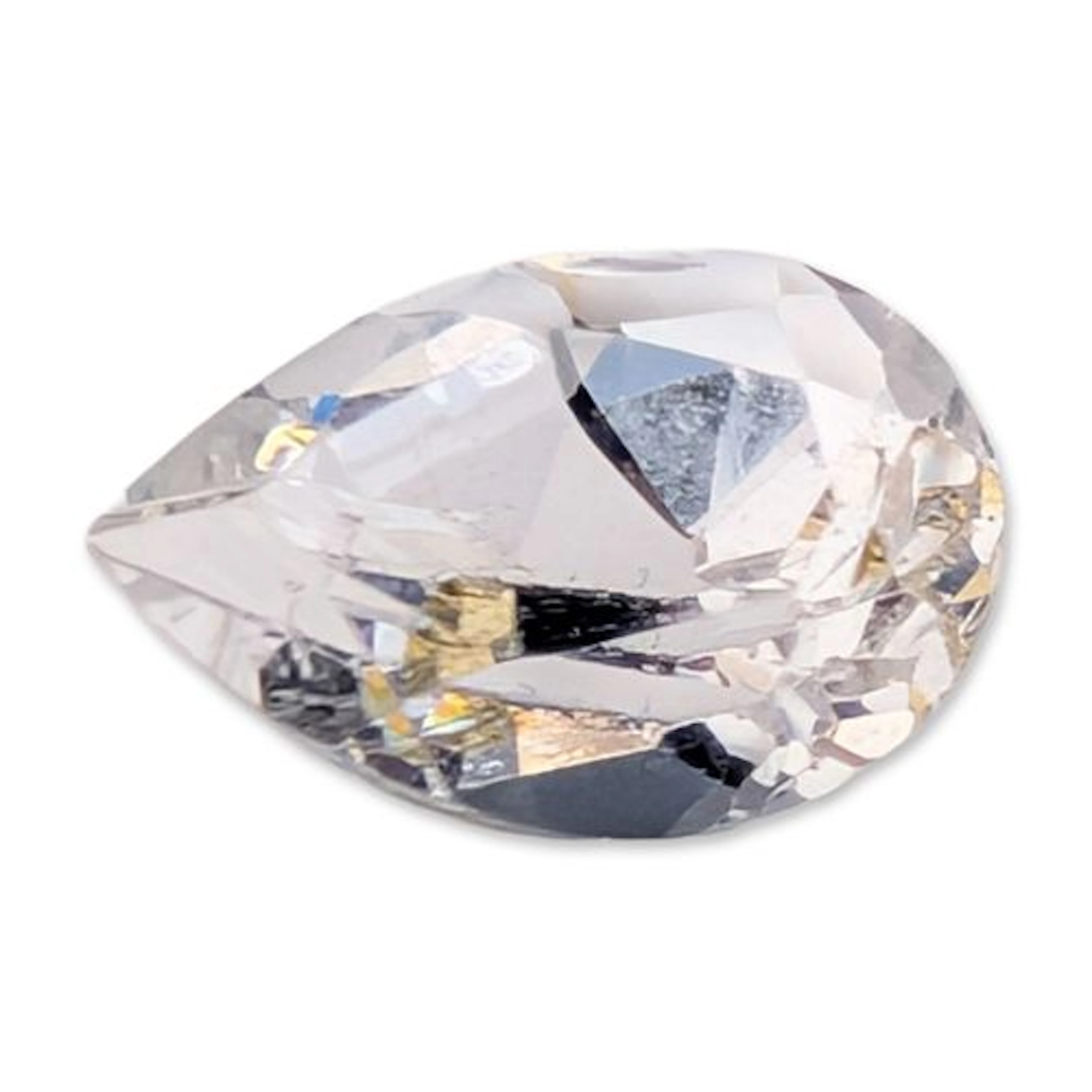 Loose Pear Brilliant Cut Colorless Topaz Gemstone