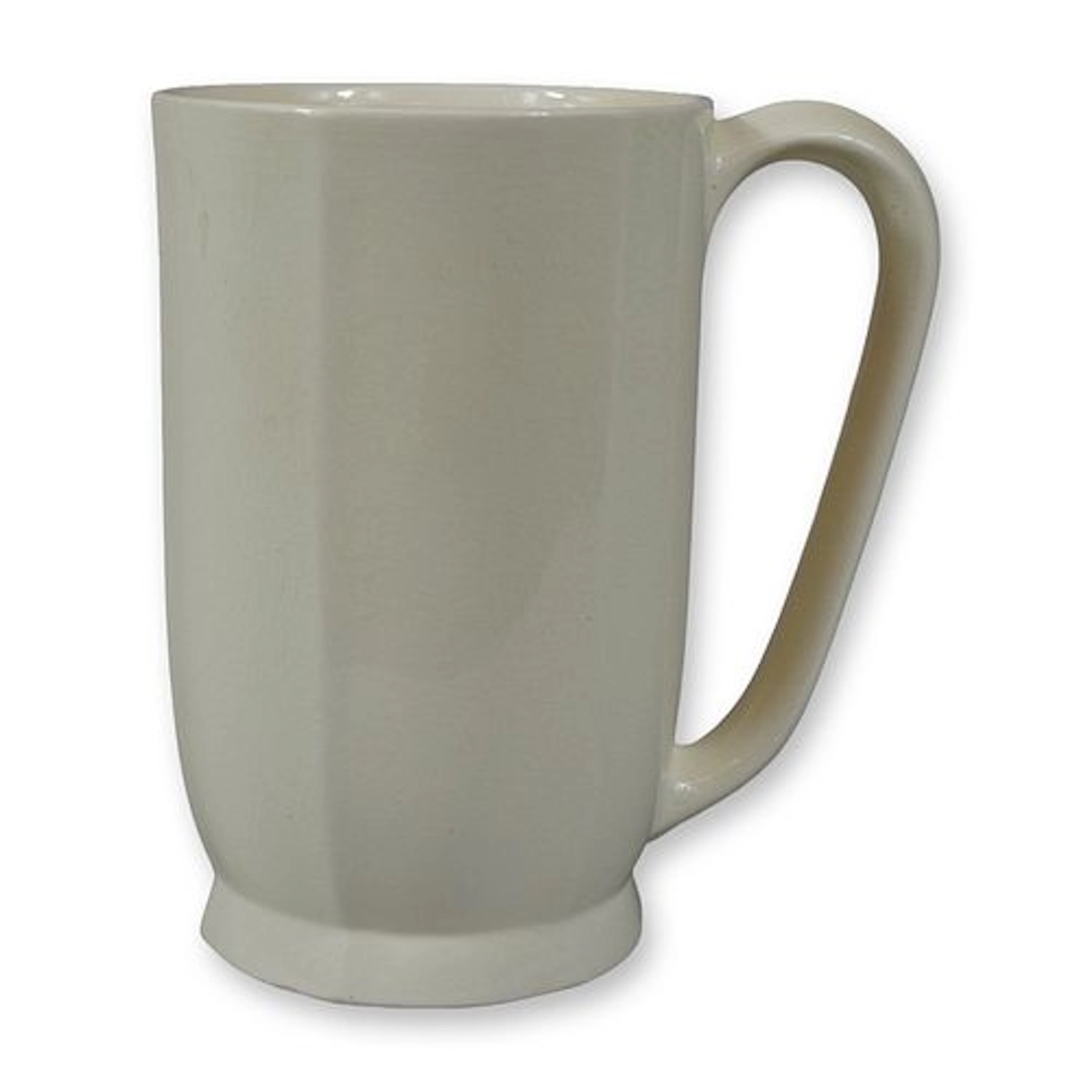 Keith Murray for Wedgwood Art Deco Moonstone Glaze Faceted Tankard
