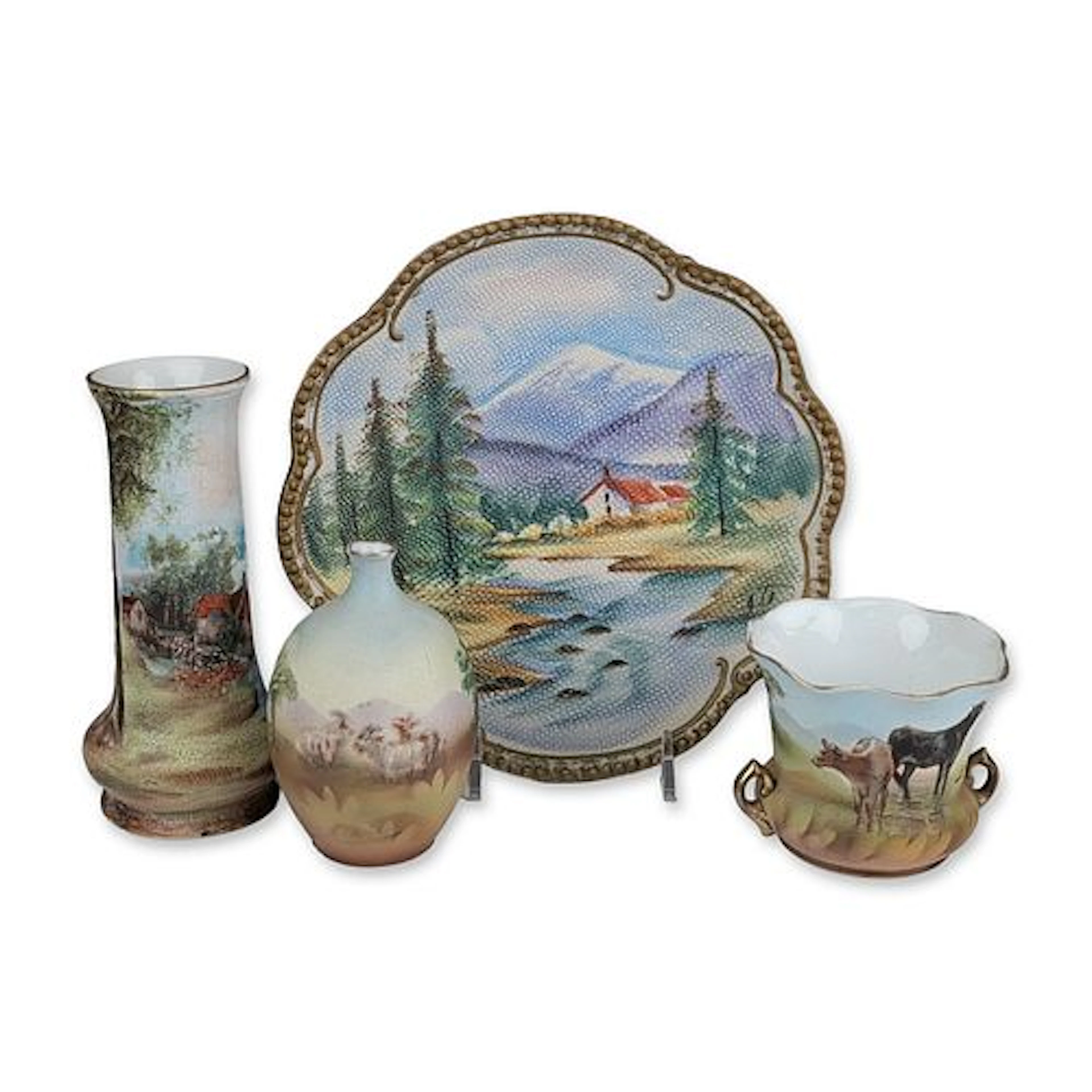 Collection of European and Bavarian Decorative Porcelain Wares