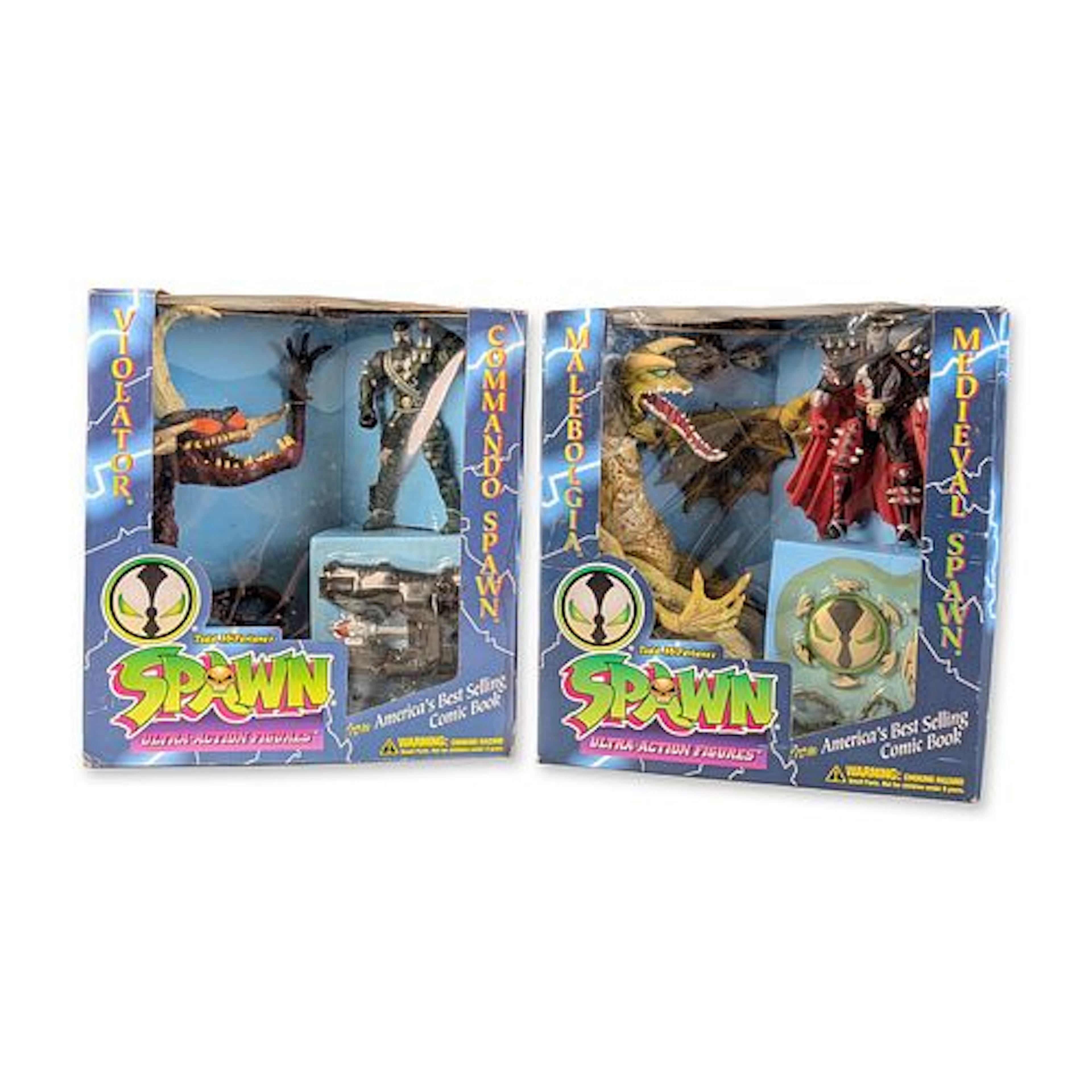 Pair of McFarlane Toys Spawn Series 3 Collector Set Figurines