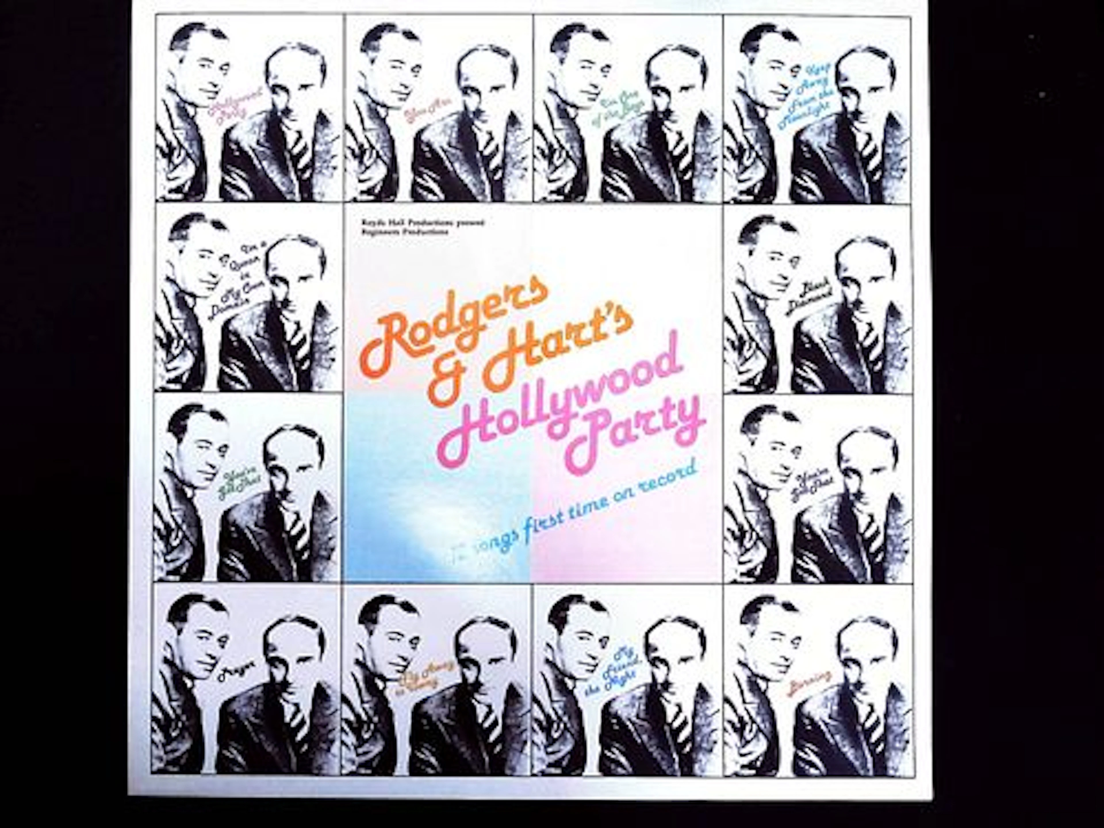 Vintage Vinyl LP Rodgers & Hart's Hollywood Party Beginners Records 1982