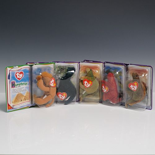 5pc McDonald's Happy Meal Toys Ty Teenie Beanies