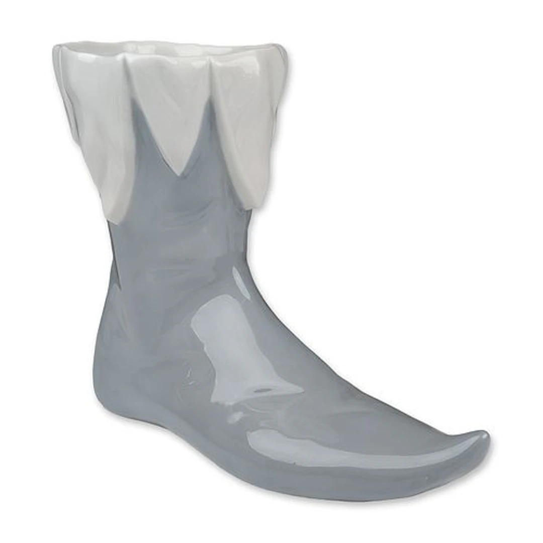 Nao by Lladro Glazed Ceramic Harlequin Elf Boot Figurine