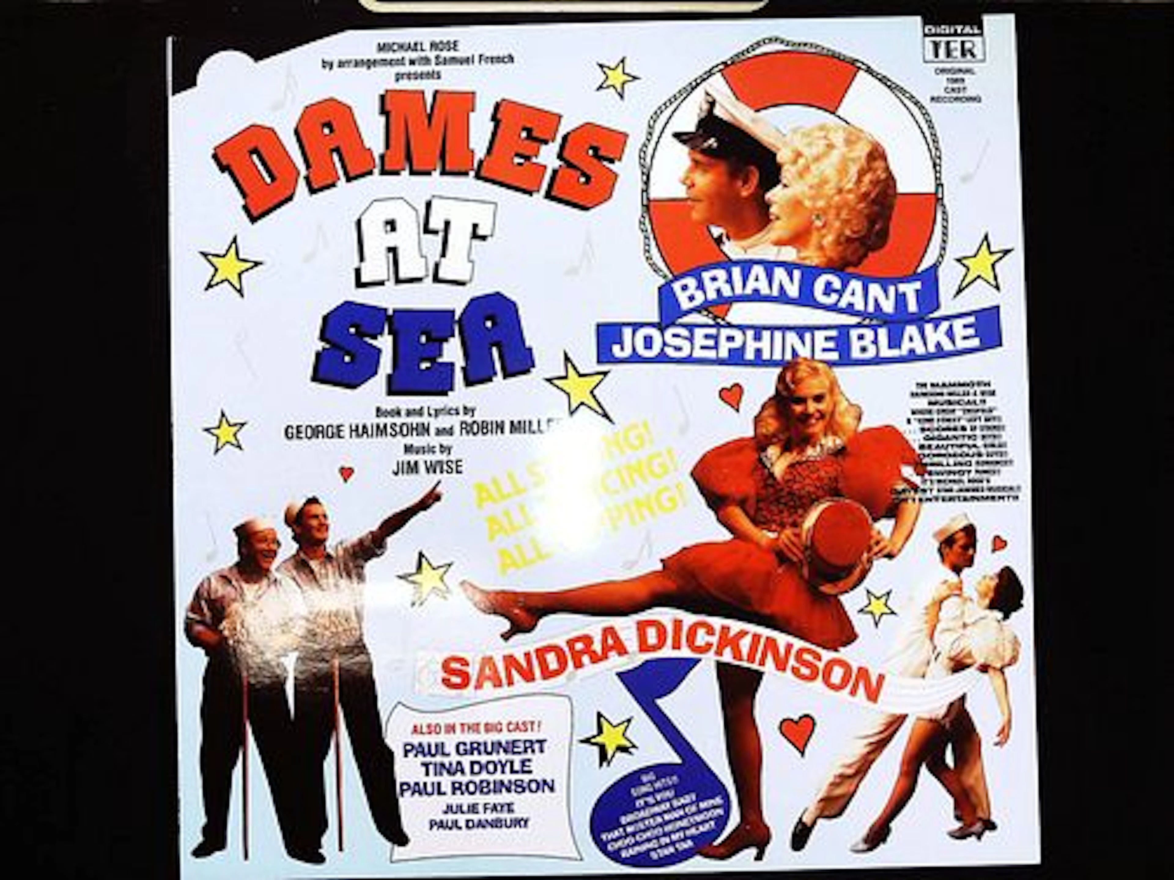 Dames at Sea Original 1989 Cast Recording Vinyl LP TER 1169