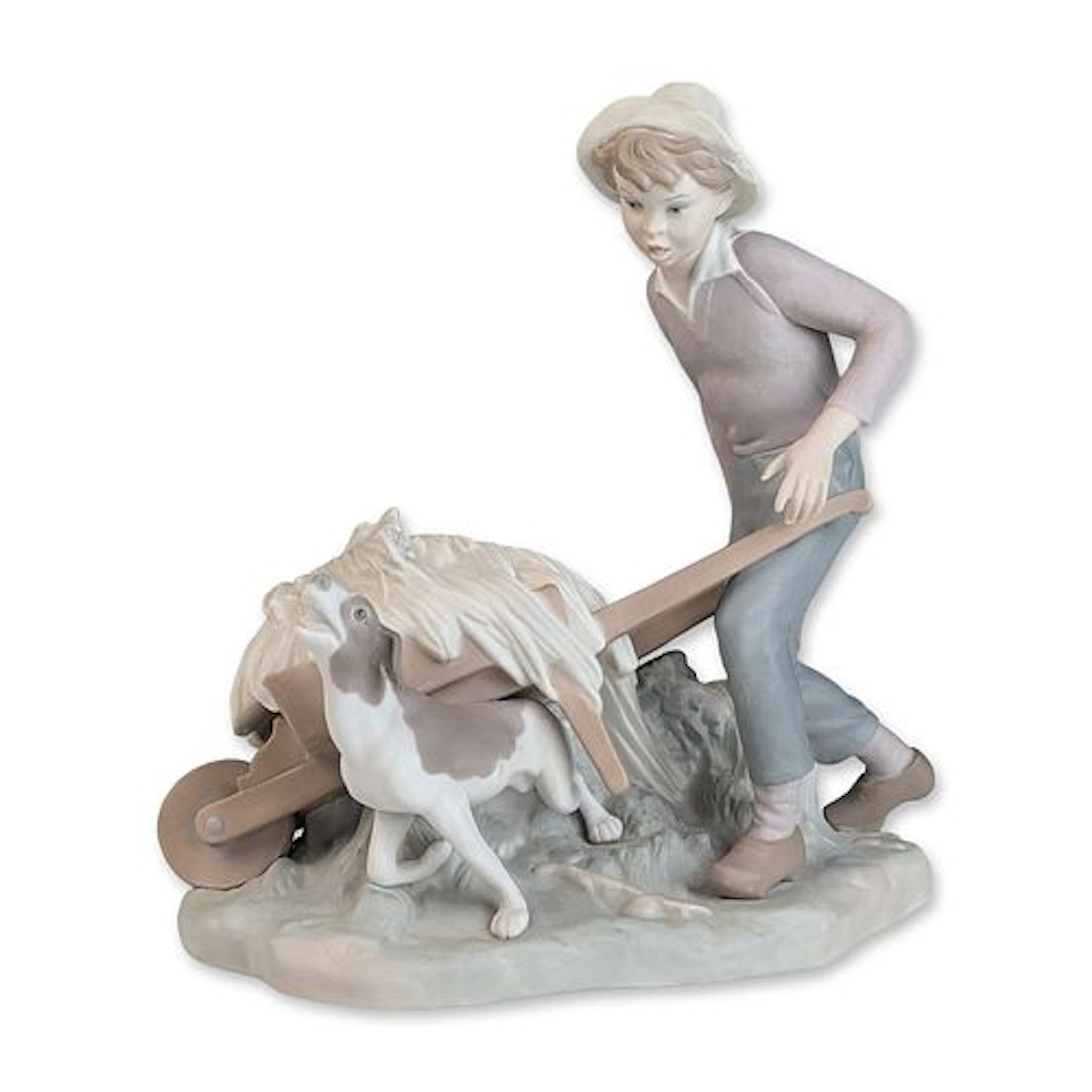 Lladro Matte Porcelain Figurine Gardener in Trouble 01014852