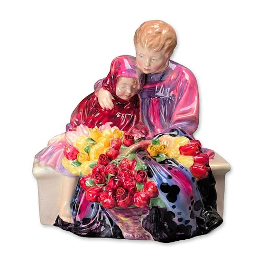 Royal Doulton Flower Sellers Children Bone China Figurine HN1342