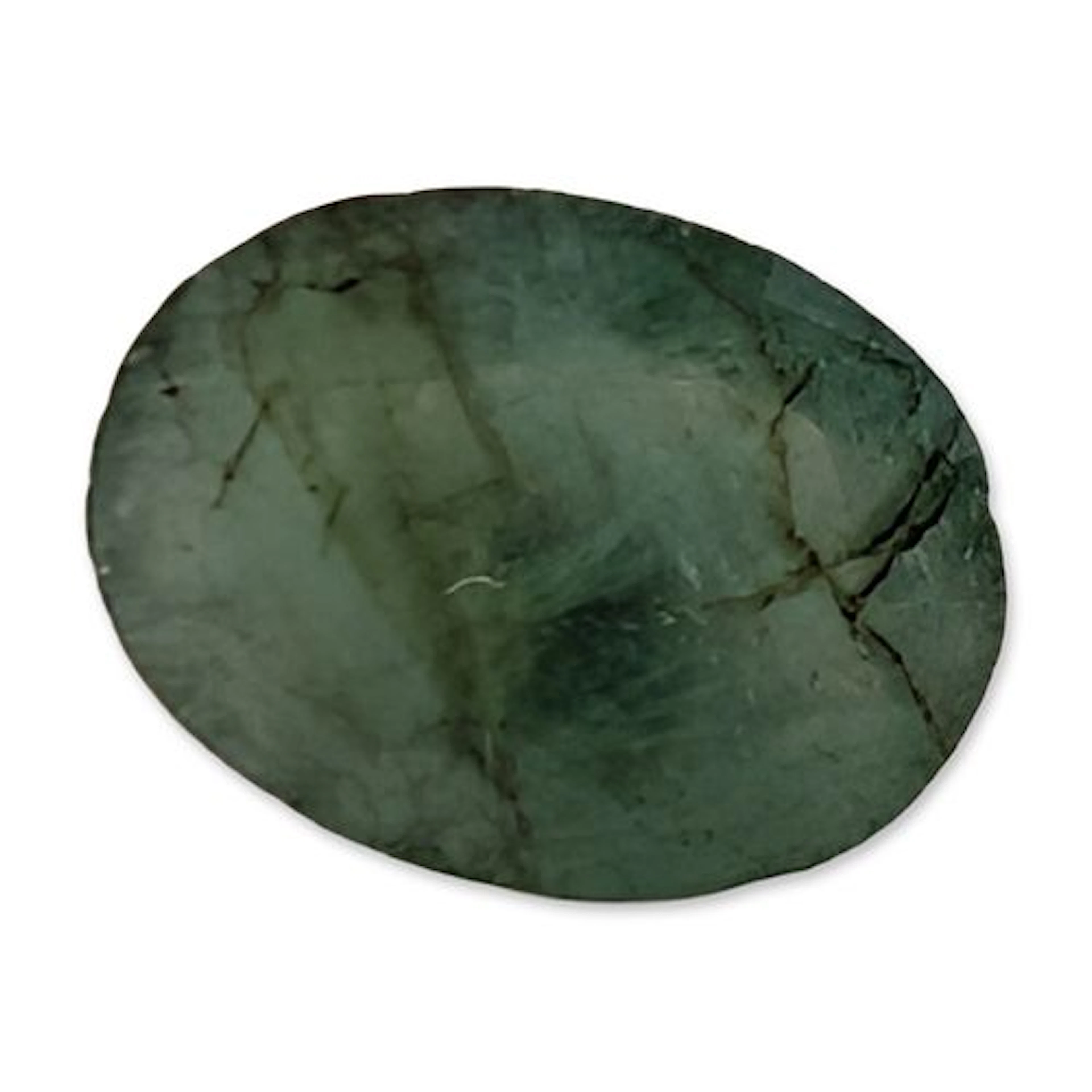 Natural Oval Mixed Cut Green Gemstone