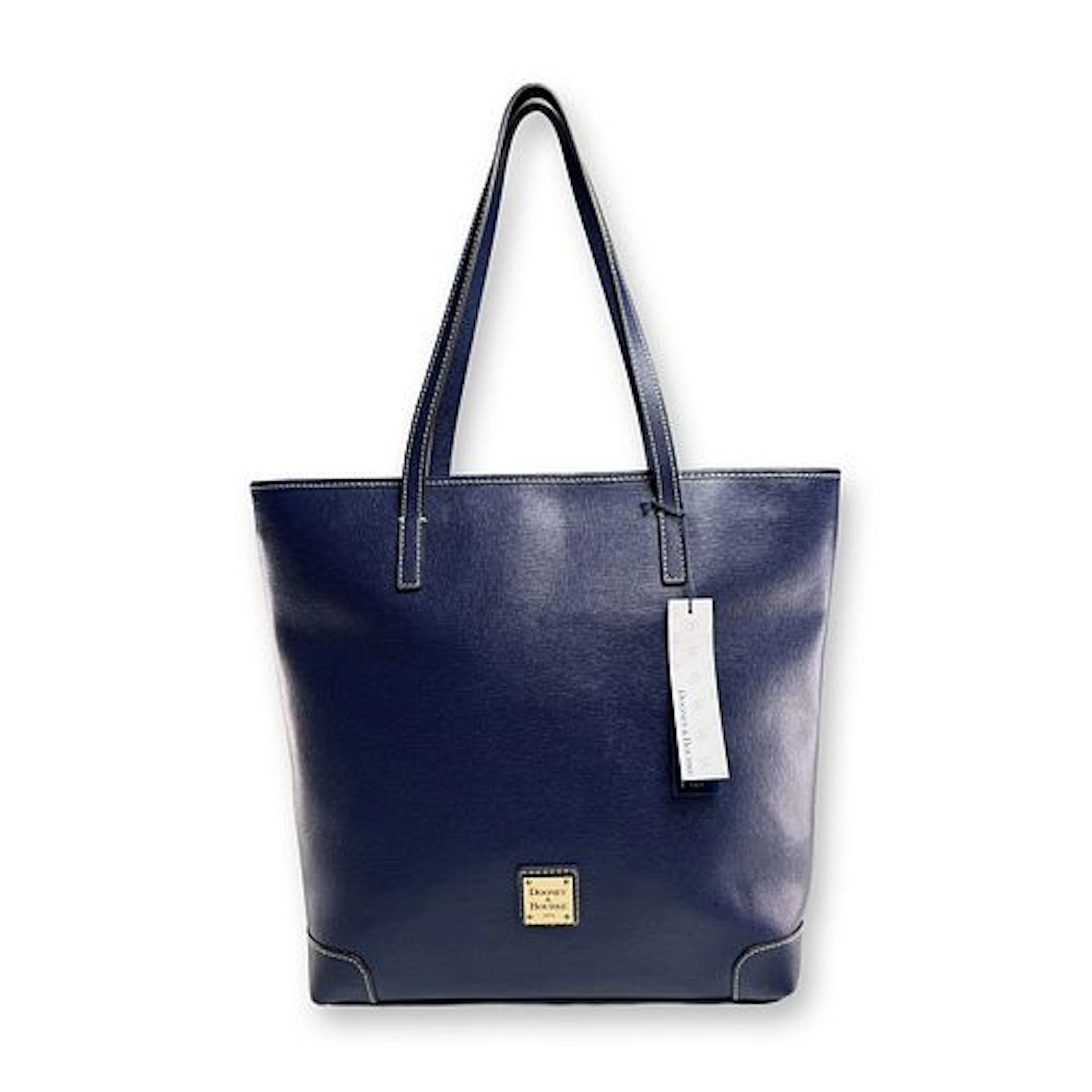 Dooney & Bourke Navy Leather Tote Bag
