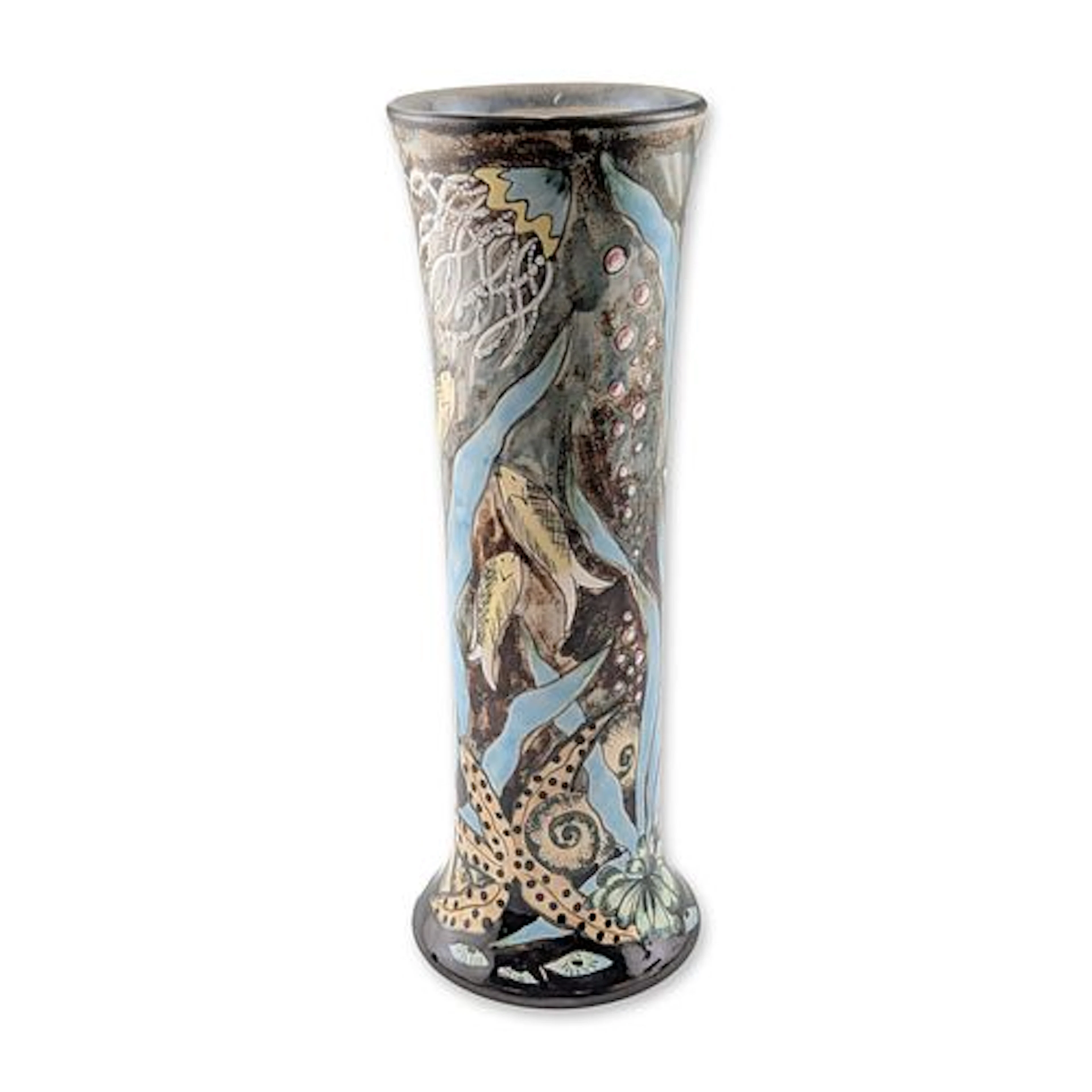 Cobridge Stoneware Marine Motif Vase