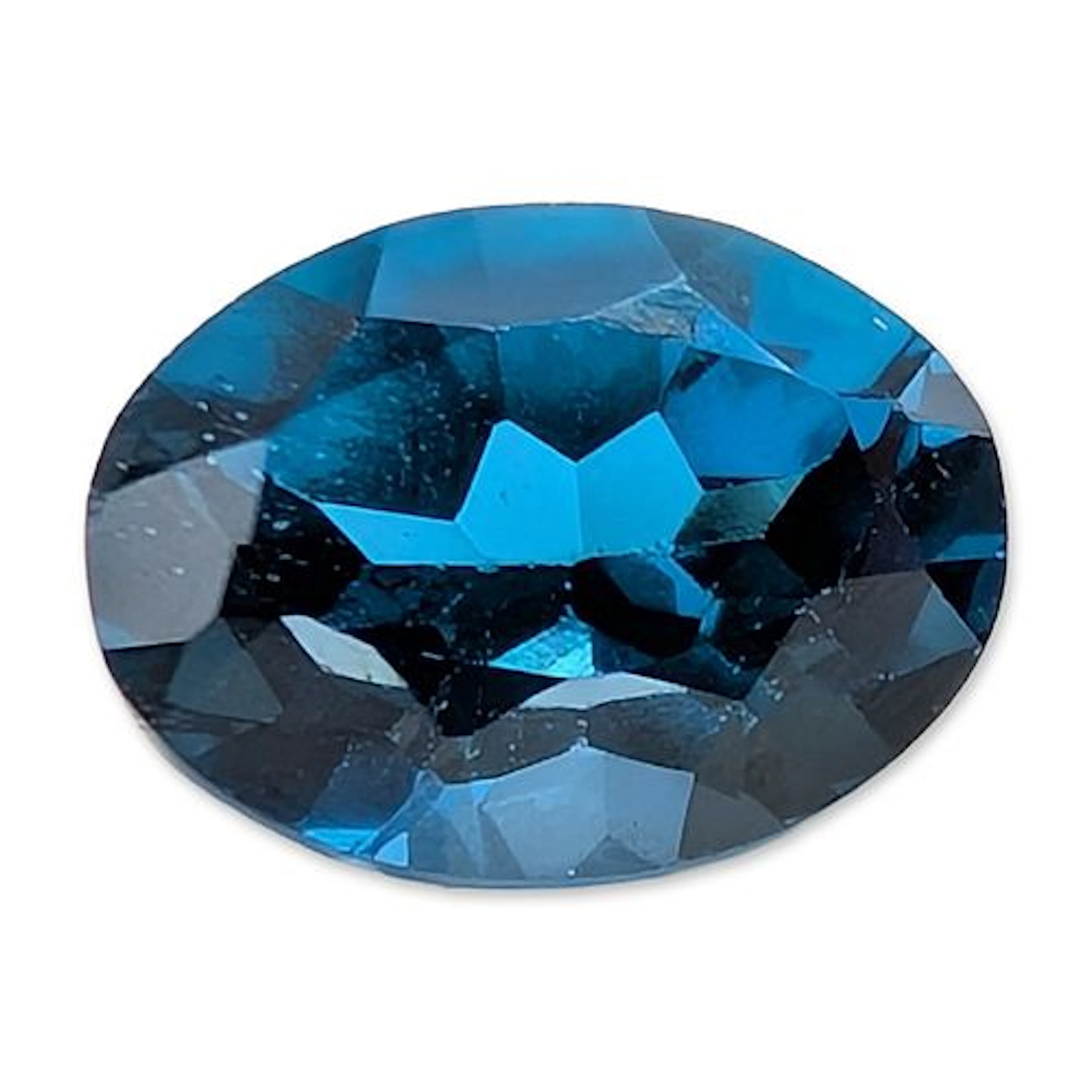 Oval Cut Blue Topaz Gemstone