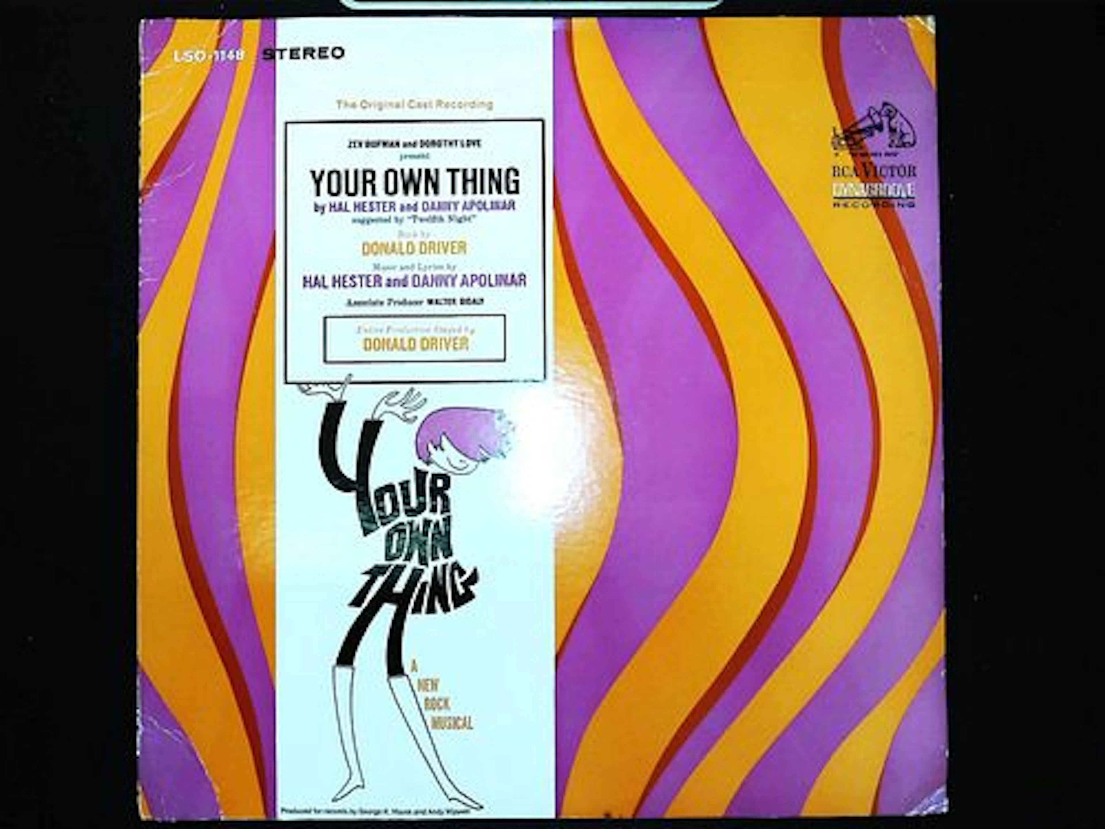Your Own Thing Original Cast Recording Vinyl LP RCA Victor LSO-1148 1968
