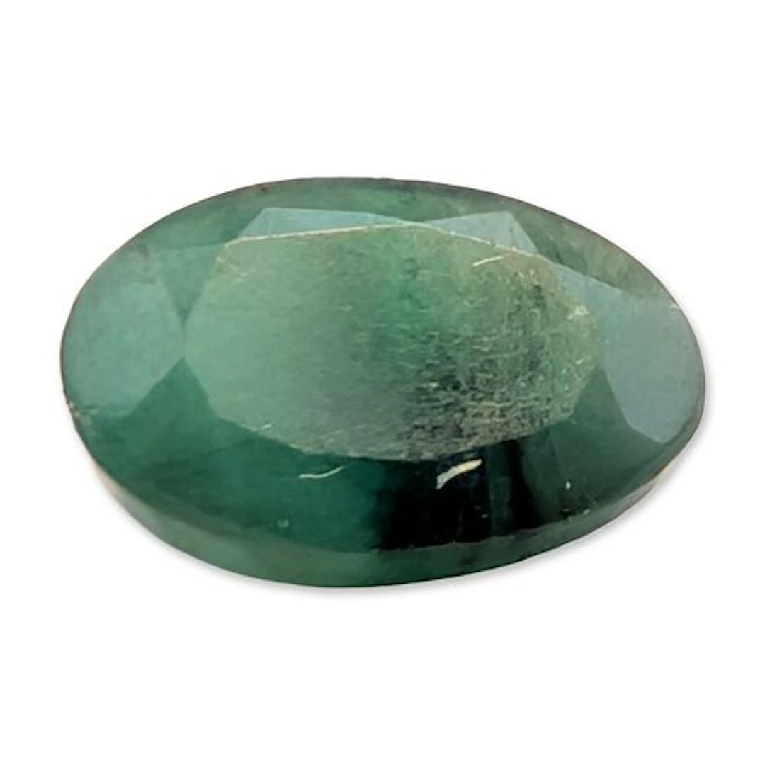 Oval Mixed Cut Deep Green Emerald