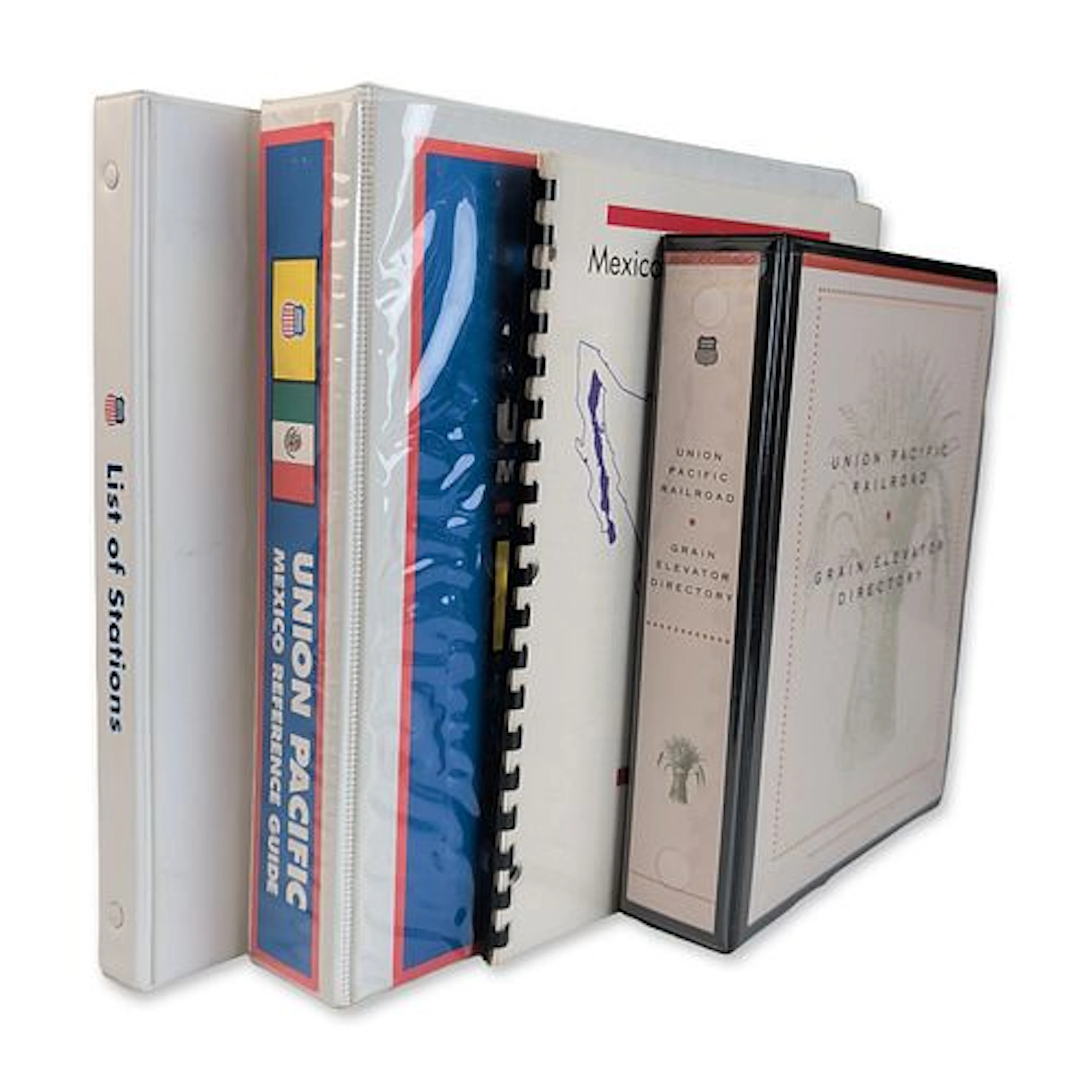 4pc Union Pacific Railroad Operations and Grain Elevator Reference Binders